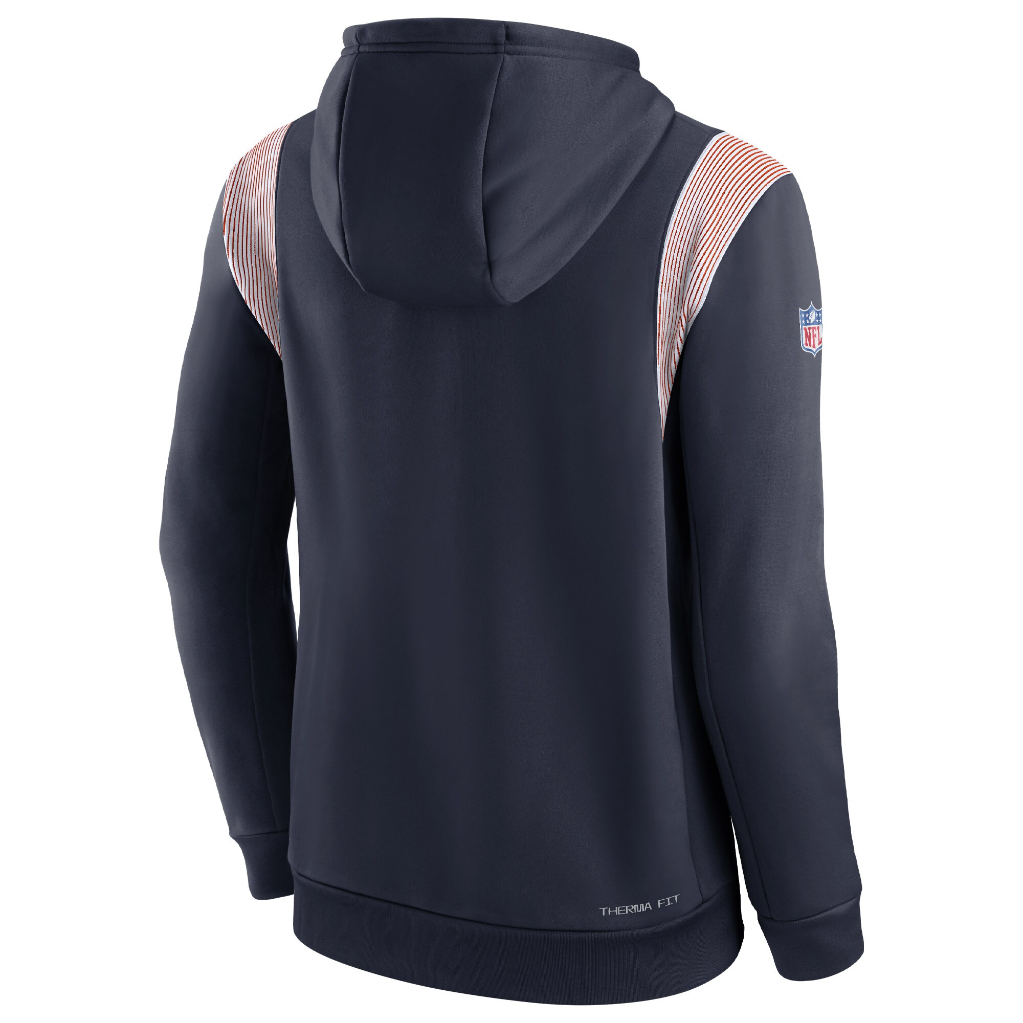 Chicago Bears Sideline Athletic Stack Performance Pullover Hoodie - Navy