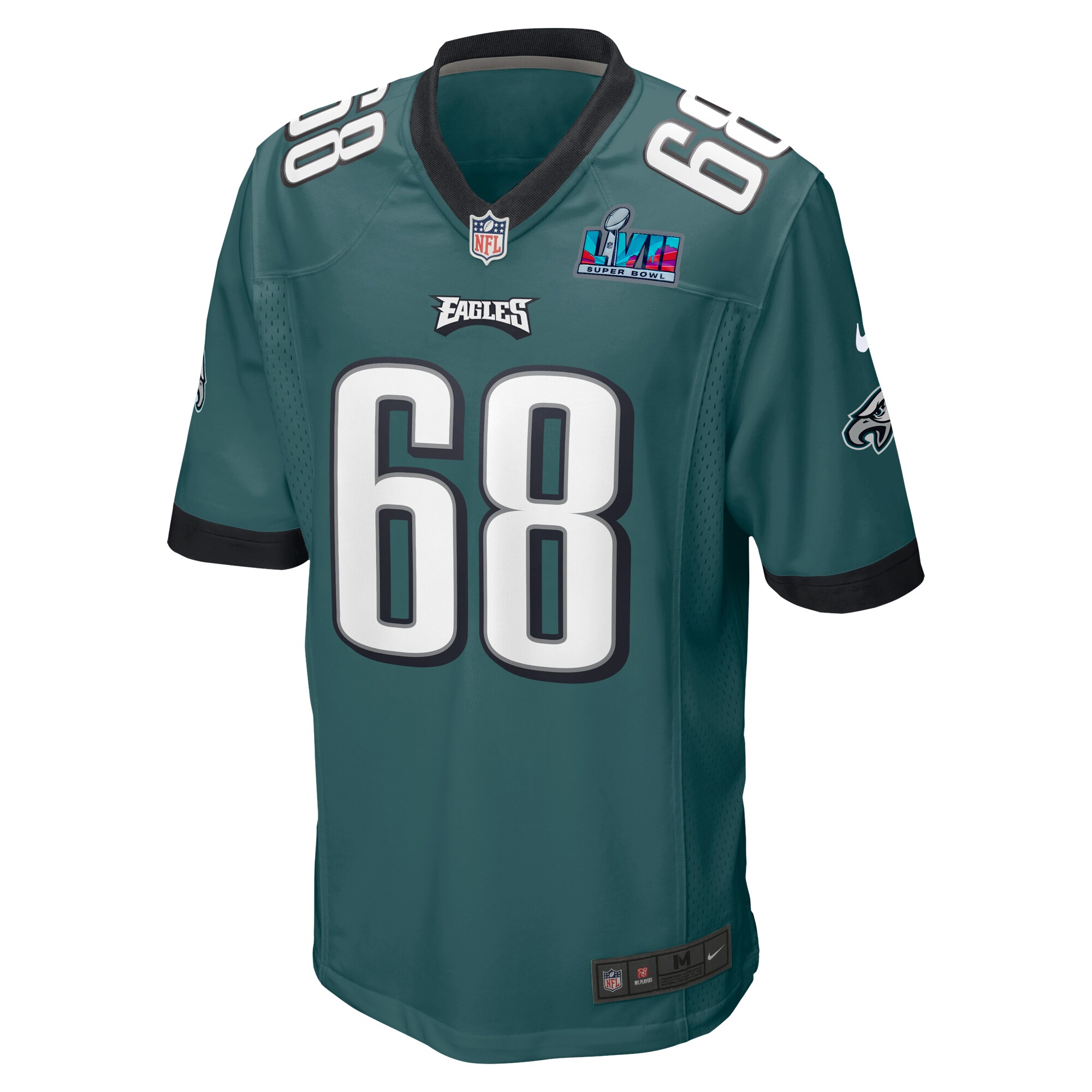 Mailata Philadelphia Eagles  Super Bowl LVII Patch Game Jersey - Midnight Green