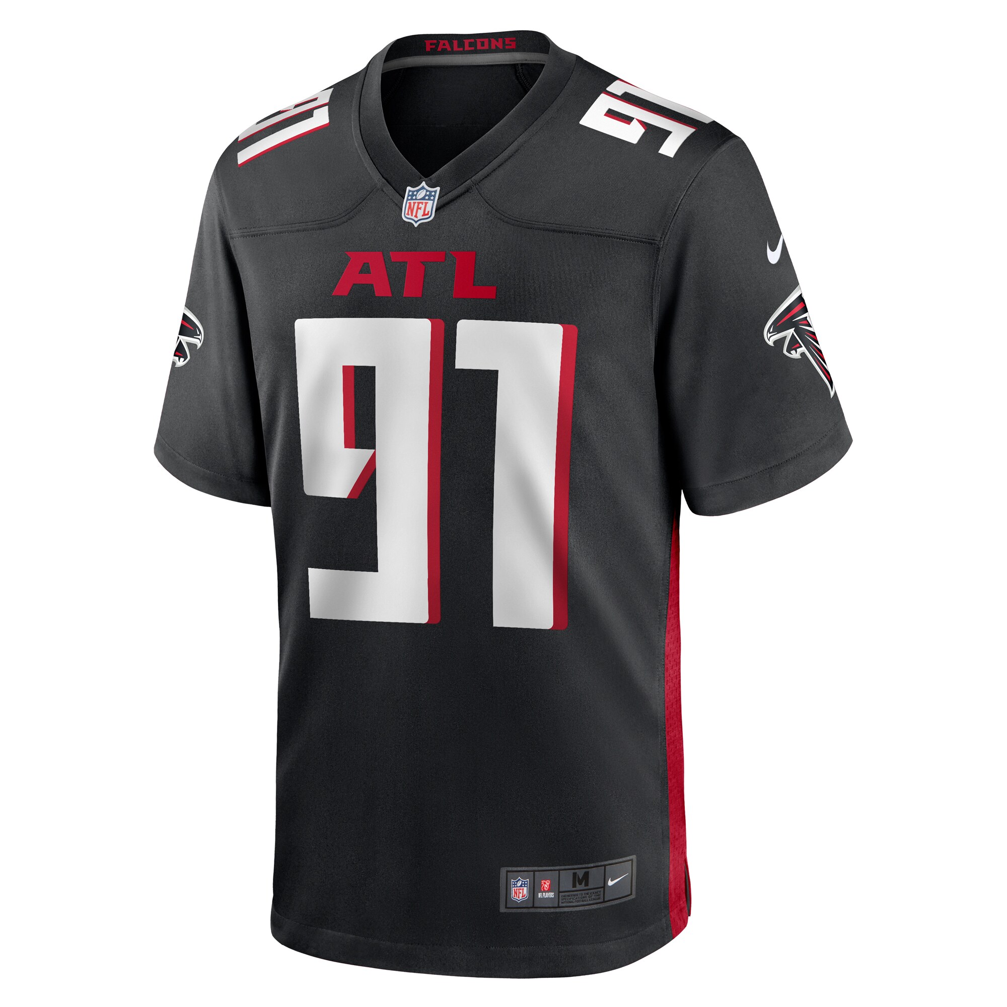 Demone Harris Atlanta Falcons  Game Jersey -  Black