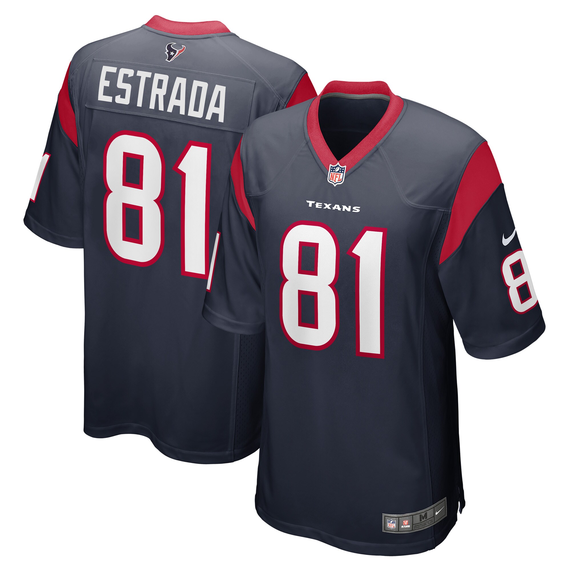 Drew Estrada Houston Texans  Game Player Jersey - Navy