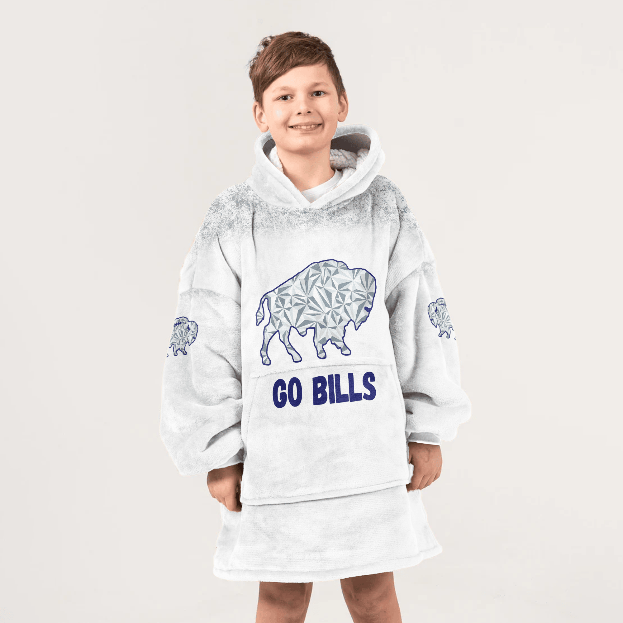 Kid J.A 17 Buffalo Football Unisex Blanket Hoodie
