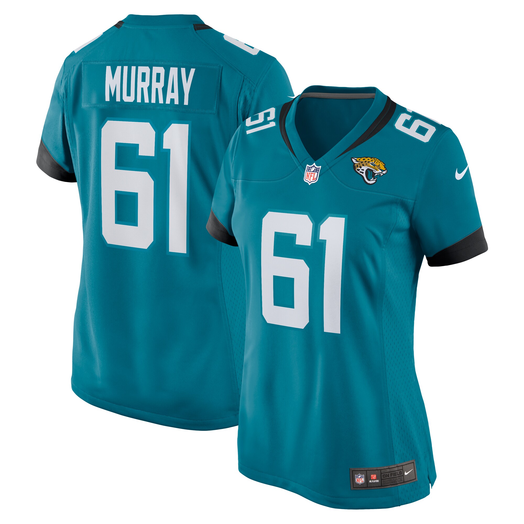 Jimmy Murray Jacksonville Jaguars  Women's Home Game Player Jersey - Teal