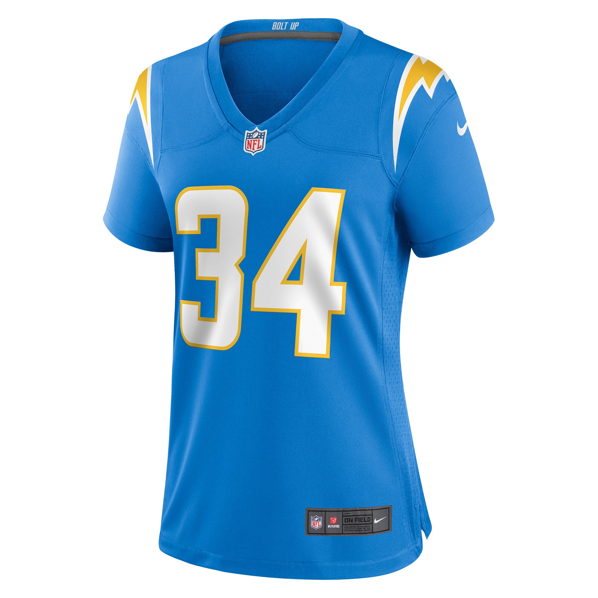 Larry Rountree III Los Angeles Chargers  Women's Player Game Jersey - Powder Blue