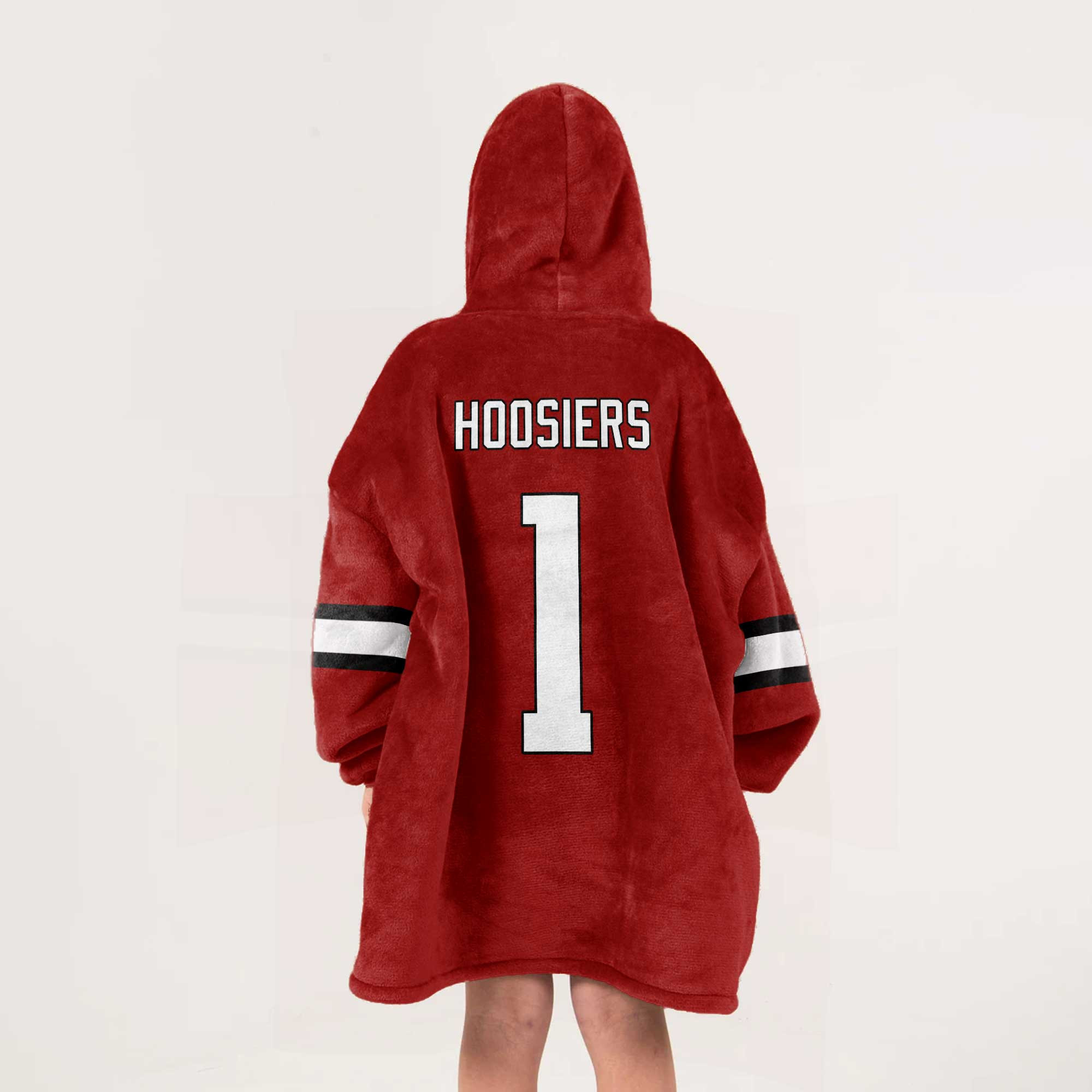 Adult Indiana Football Unisex Blanket Hoodie