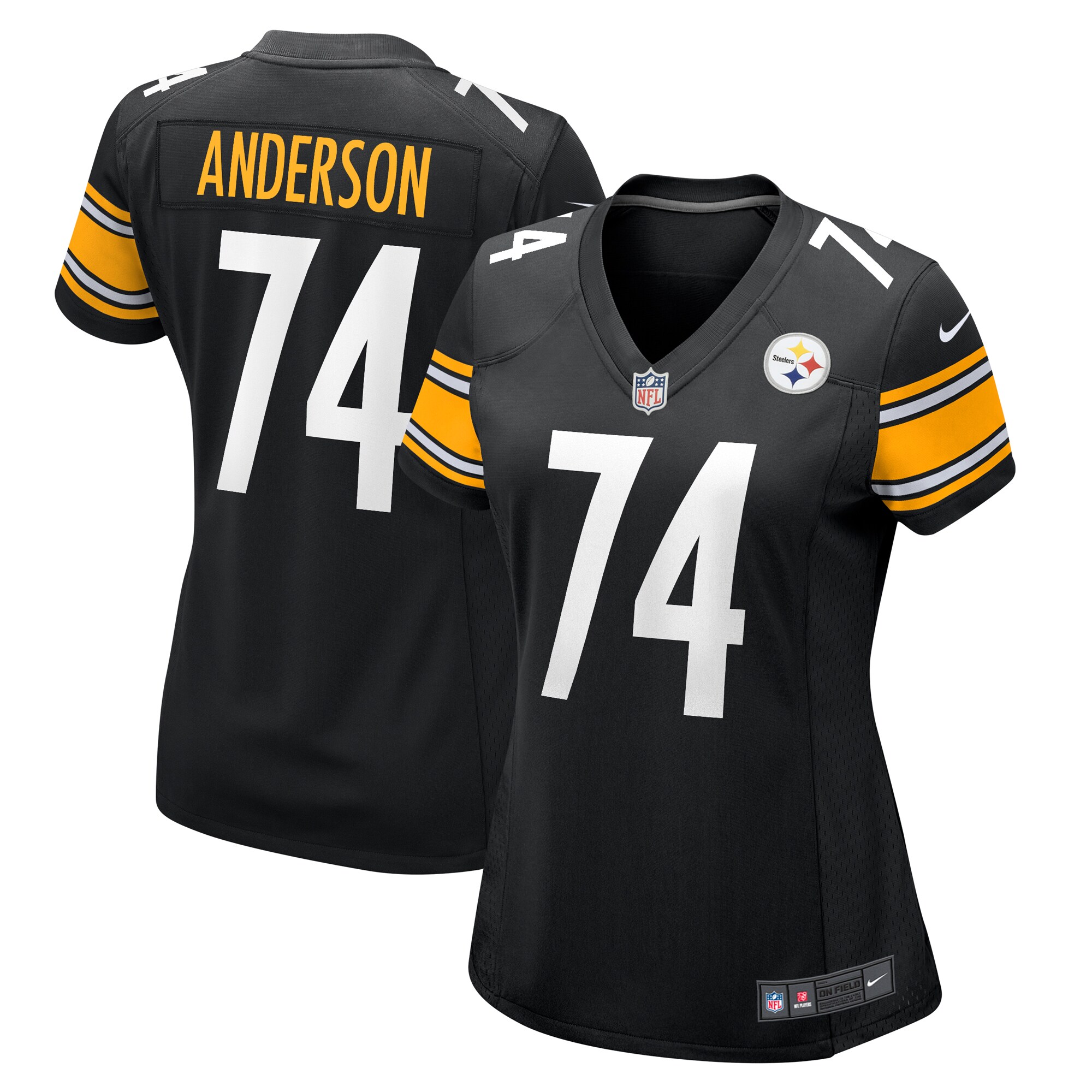 Spencer Anderson Pittsburgh Steelers Women's  Game Jersey -  Black