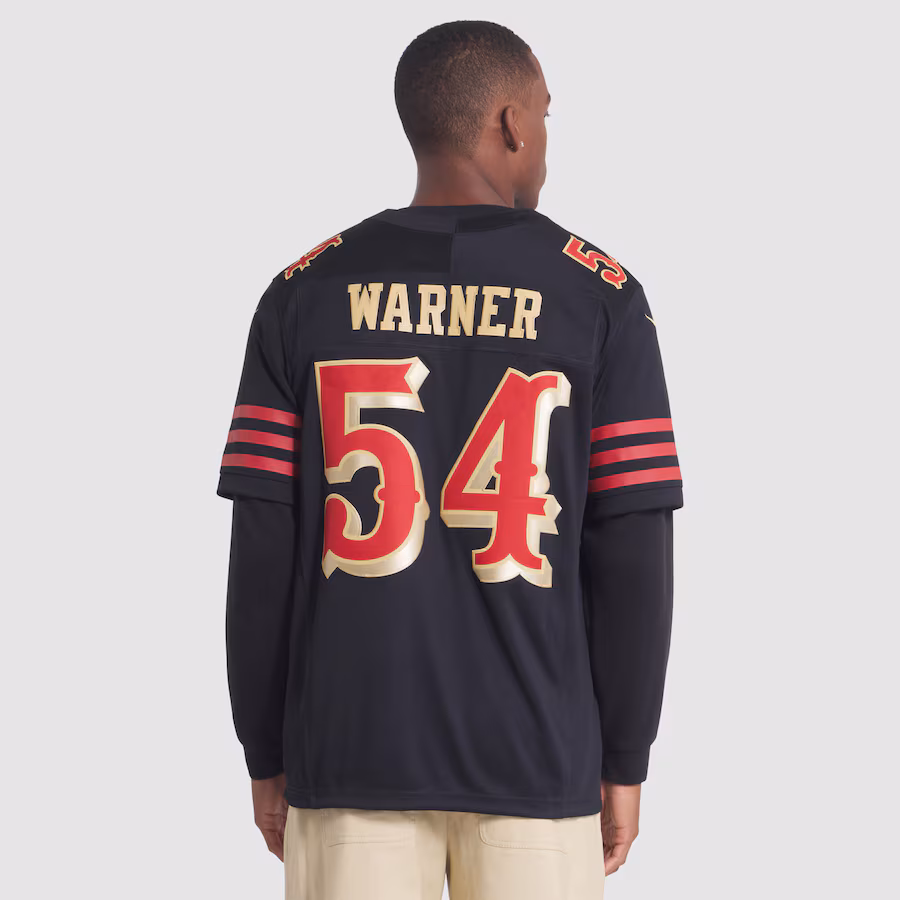 Warner #54 San Francisco 49ers 2025 Rivalries Collection Limited Jersey - Black