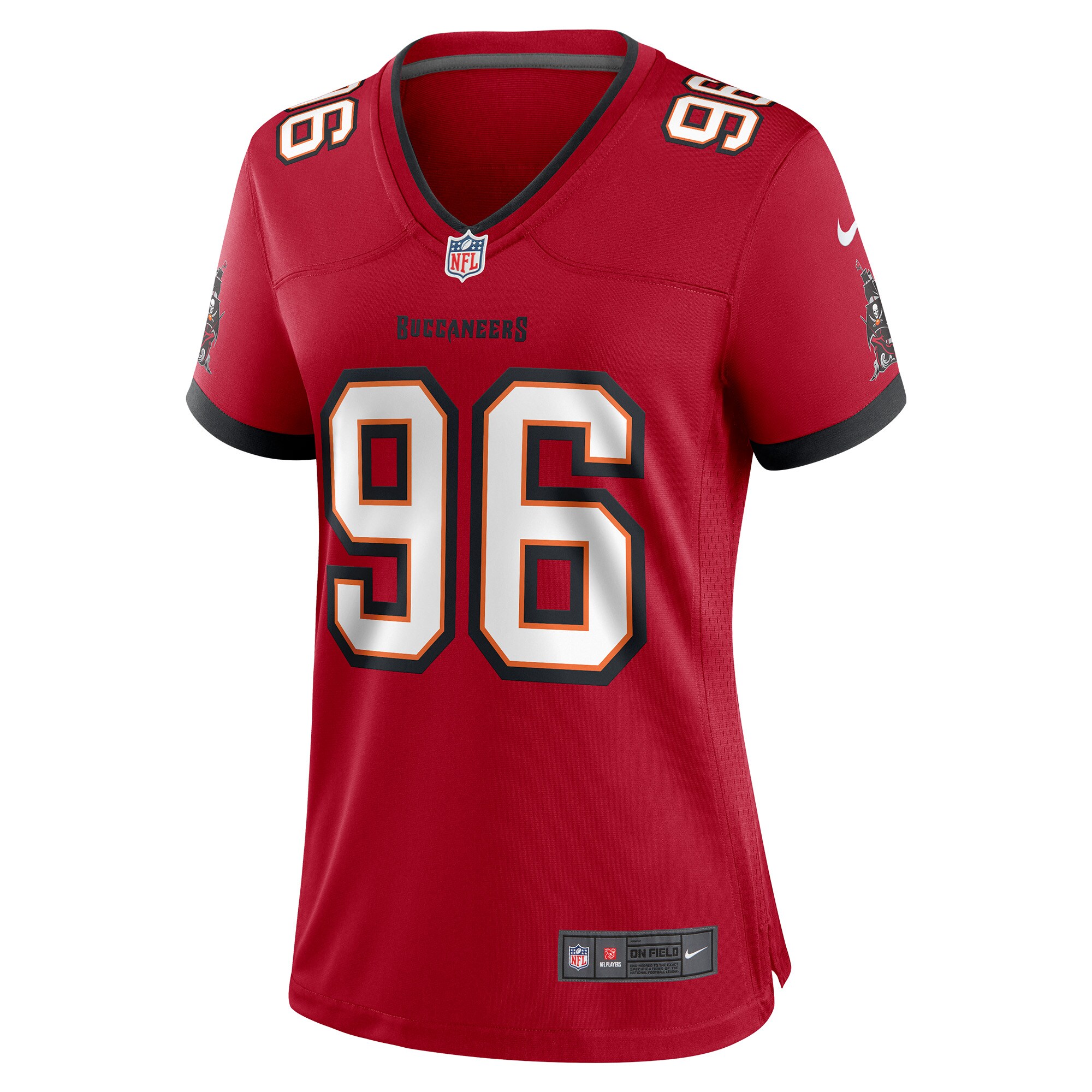 Akiem Hicks Tampa Bay Buccaneers  Women's Player Game Jersey - Red