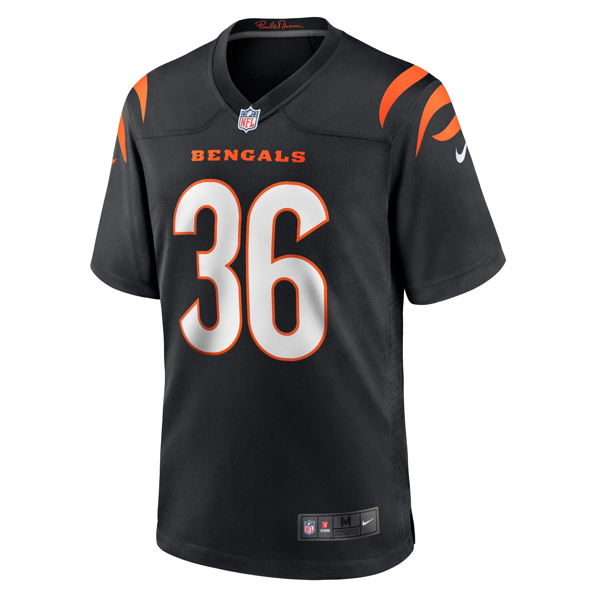 Elijah Holyfield Cincinnati Bengals  Game Player Jersey - Black