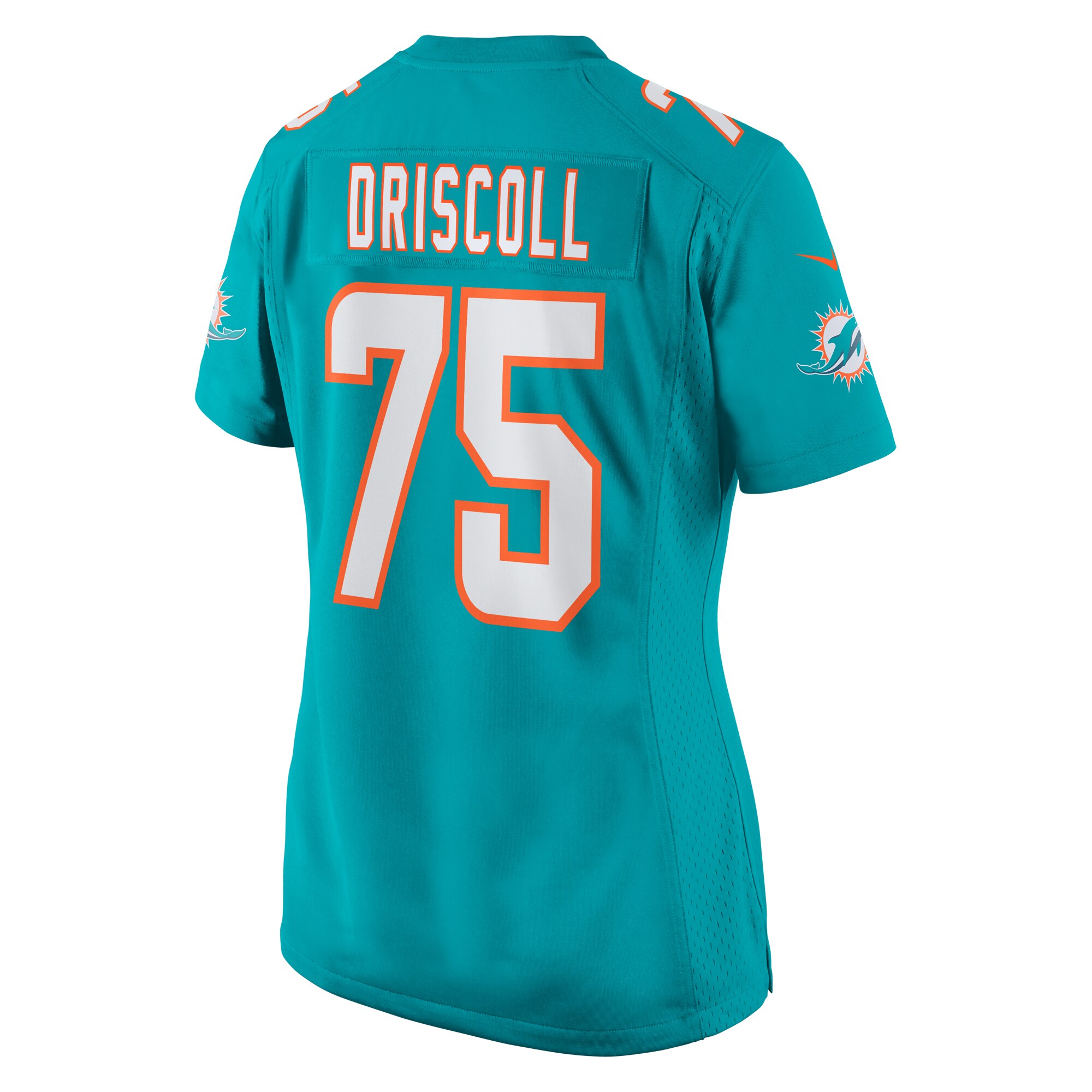 Jack Driscoll Miami Dolphins Women's Team Game Jersey -  Aqua
