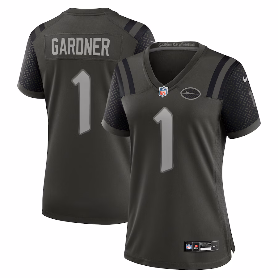 Ahmad Sauce #1 Gardner New York Jets Women's 2025 Rivalries Collection Game Jersey - Gotham Green