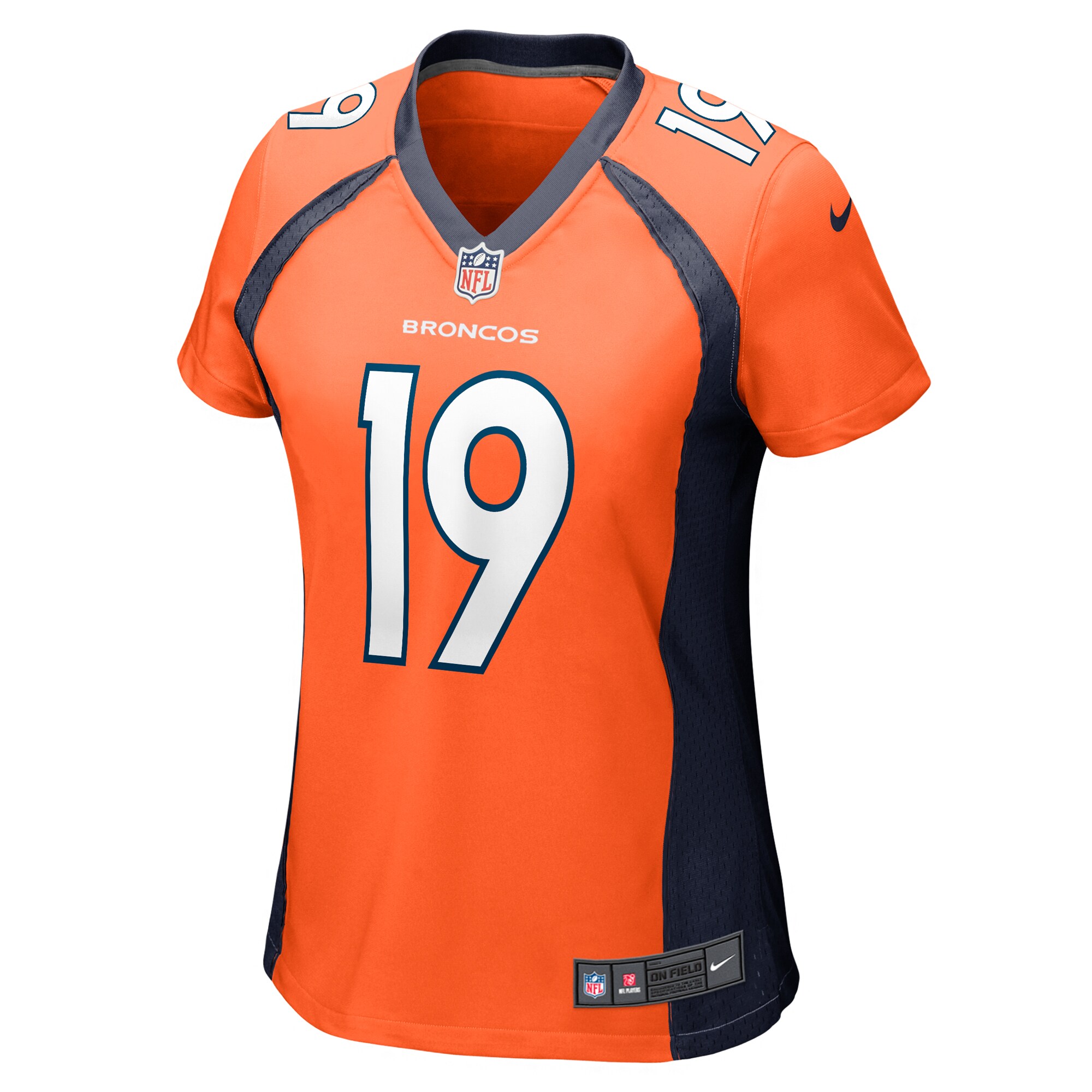 Marvin Mims Jr Denver Broncos Women's Team Game Jersey -  Orange