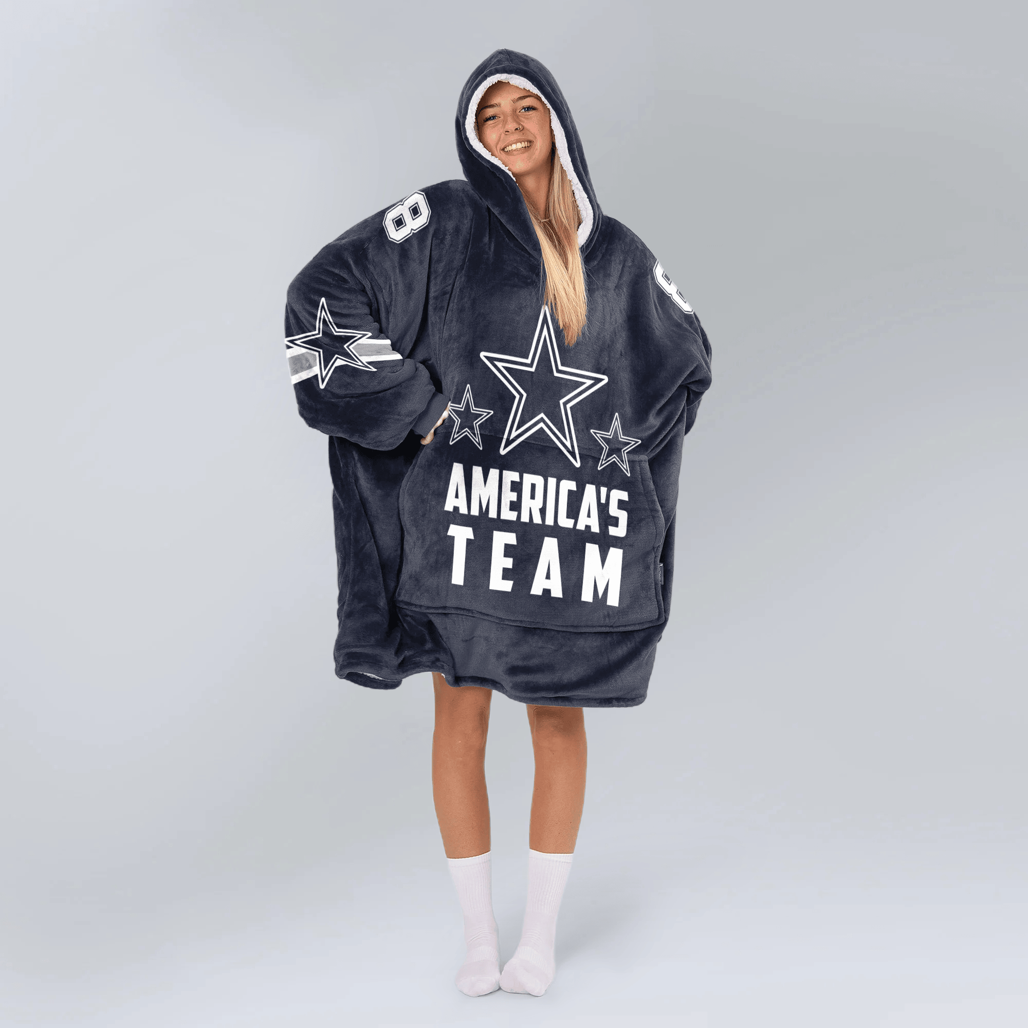 Dallas Football Unisex Blanket Hoodie
