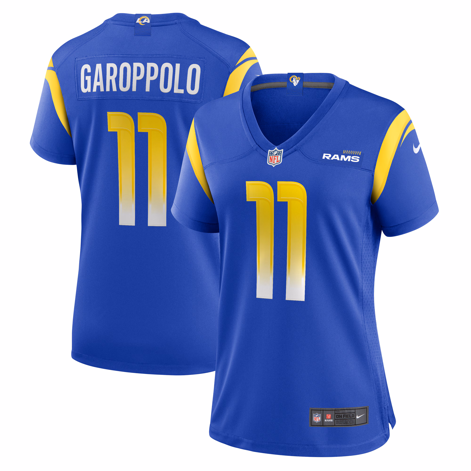 Jimmy Garoppolo Los Angeles Rams Women's Team Game Jersey -  Royal