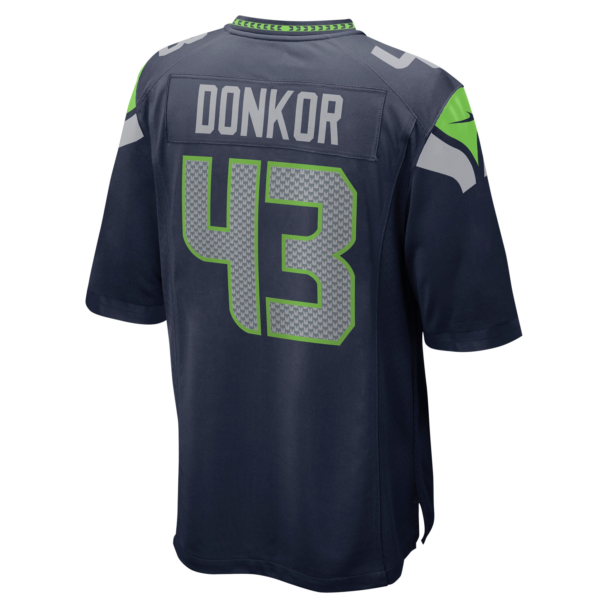 Aaron Donkor Seattle Seahawks  Game Jersey - College Navy