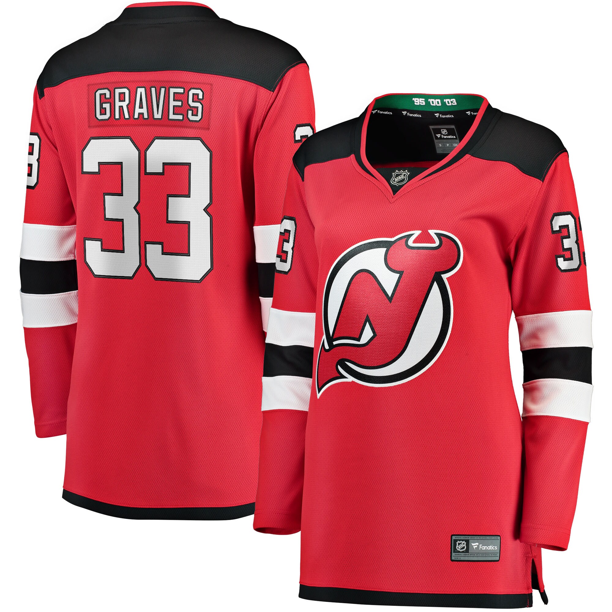 Ryan Graves New Jersey Devils Women's Breakaway Player Jersey - Red