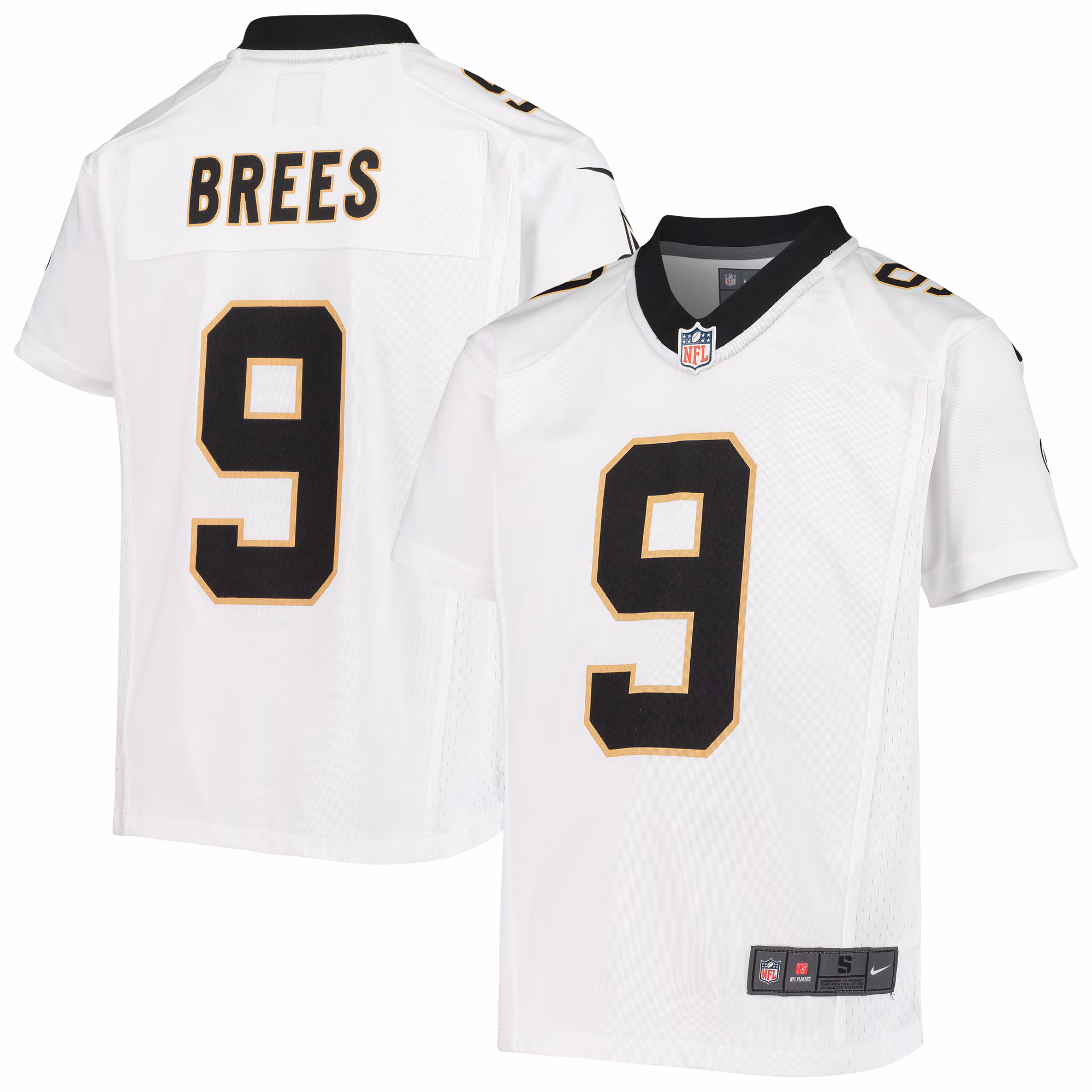 Drew Brees New Orleans Saints Youth Game Jersey - White