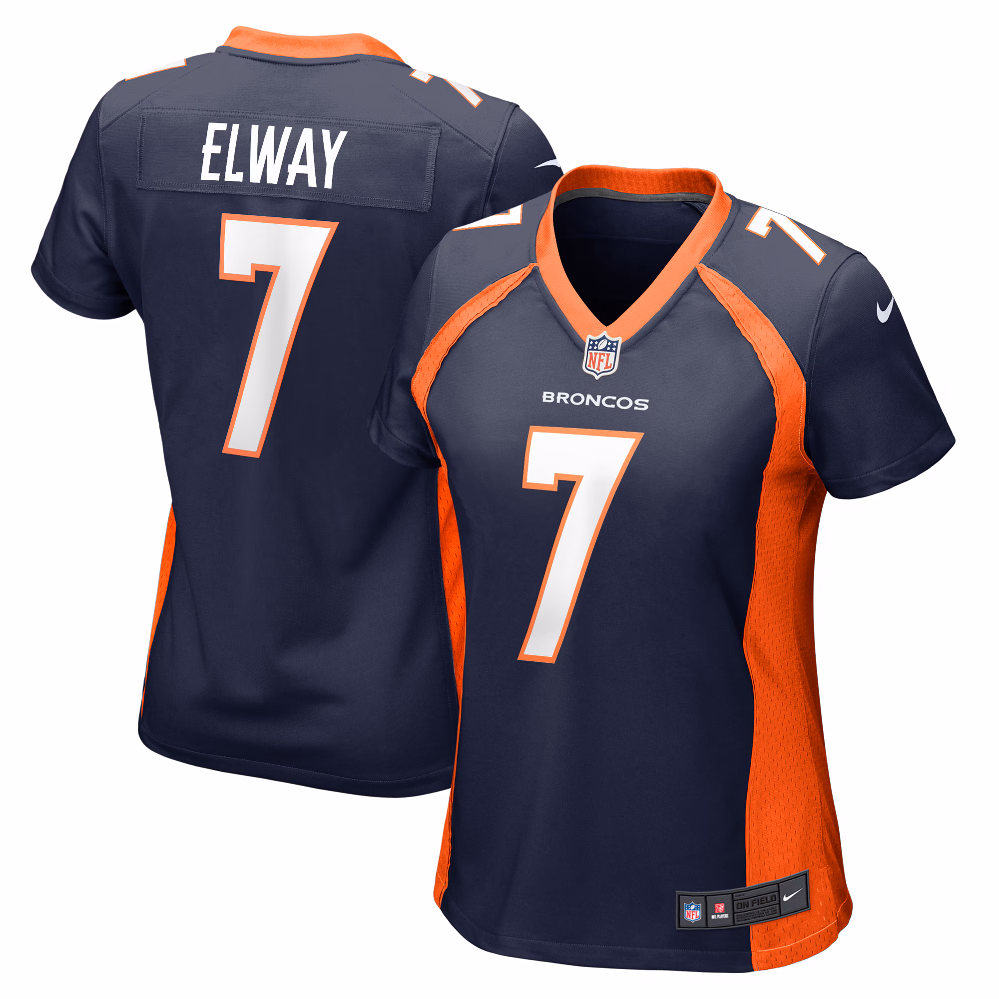 John Elway Denver Broncos Women's Retired Player Jersey - Navy
