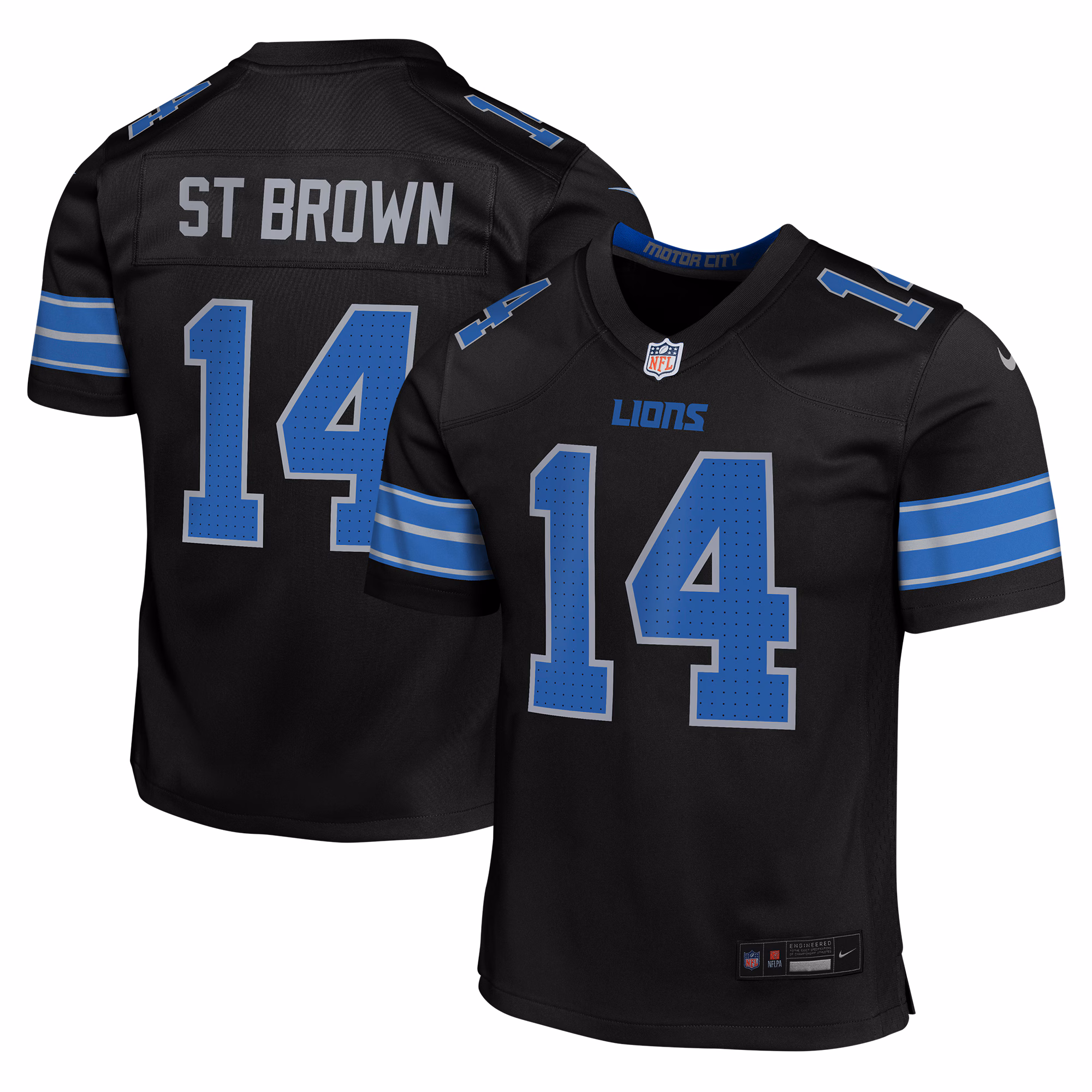 Amon-Ra St. Brown Detroit Lions Youth Player Game Jersey - White