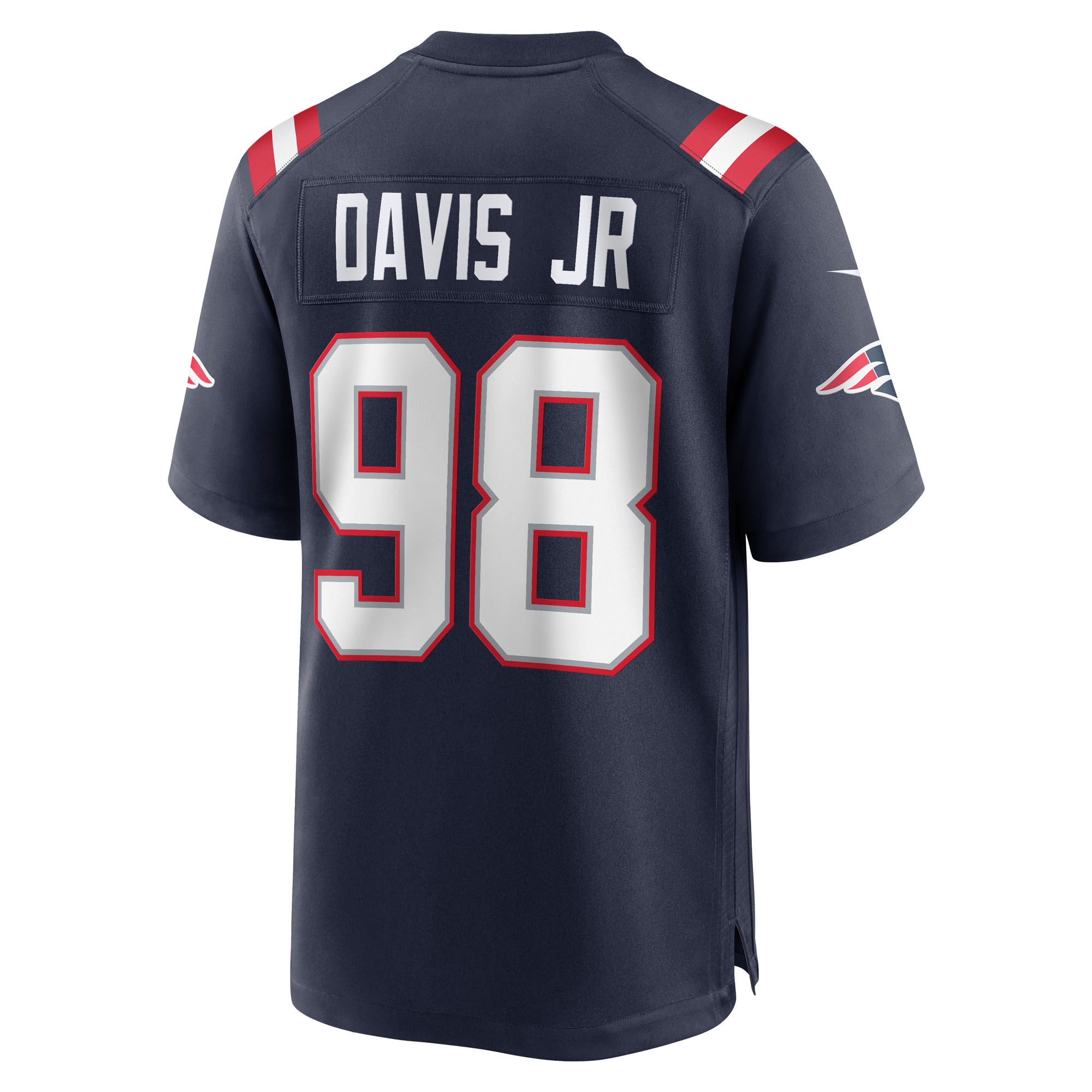 Carl Davis Jr. New England Patriots Game Player Jersey - Navy