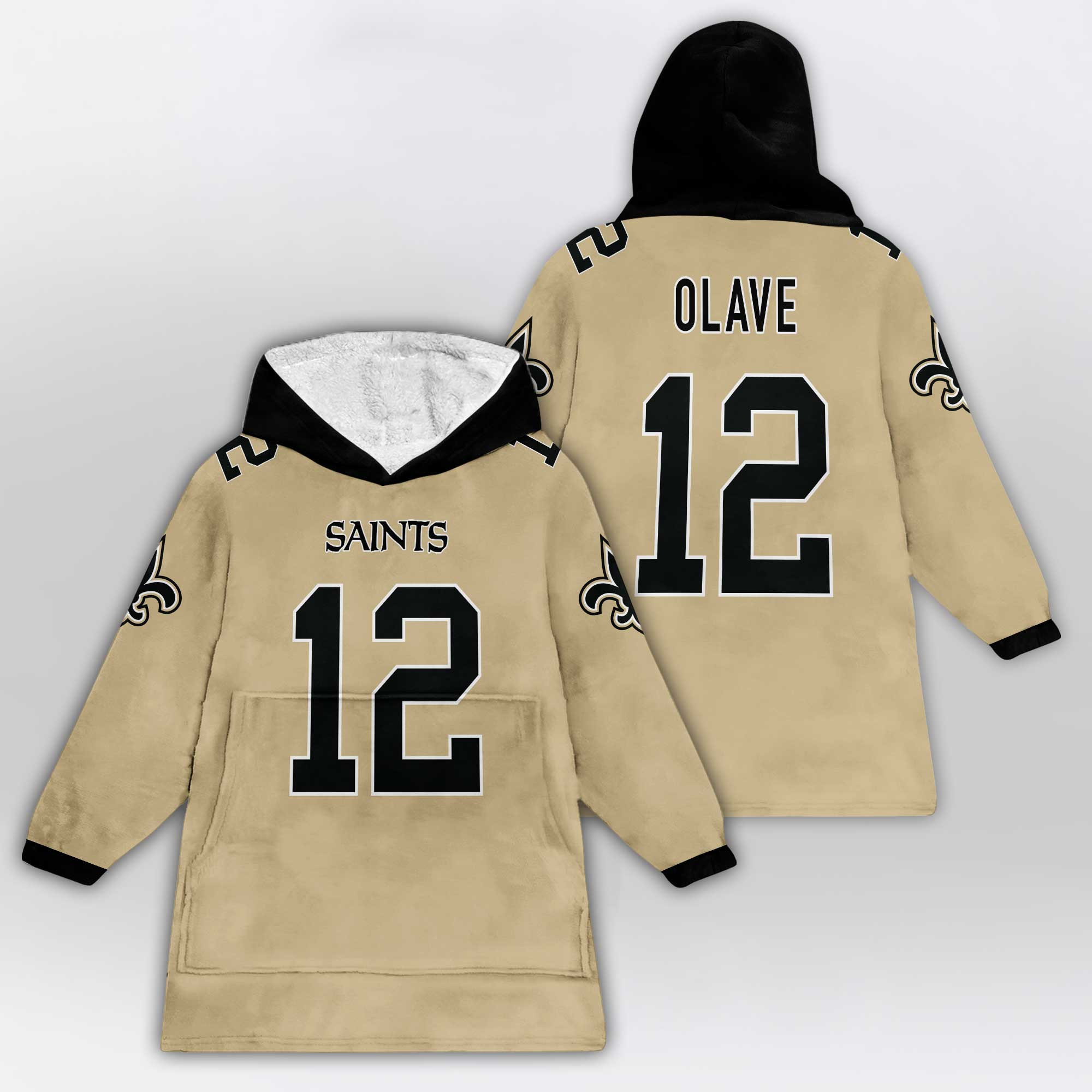 Kid C.O 12 New Orleans Football Unisex Blanket Hoodie