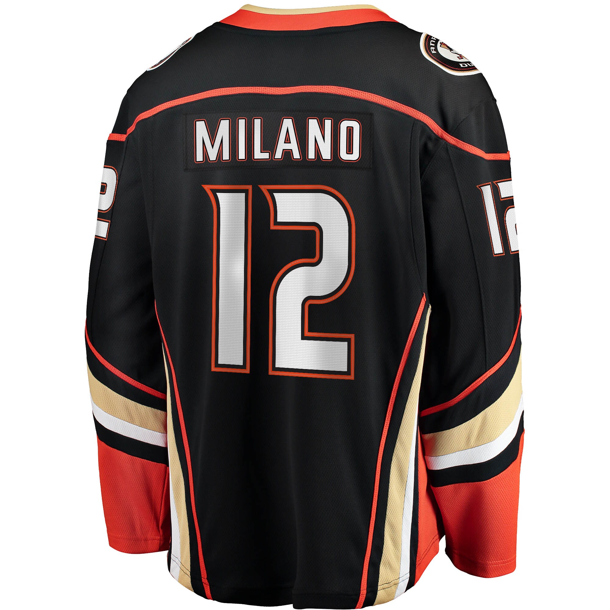Sonny Milano Anaheim Ducks Home Breakaway Player Jersey - Black