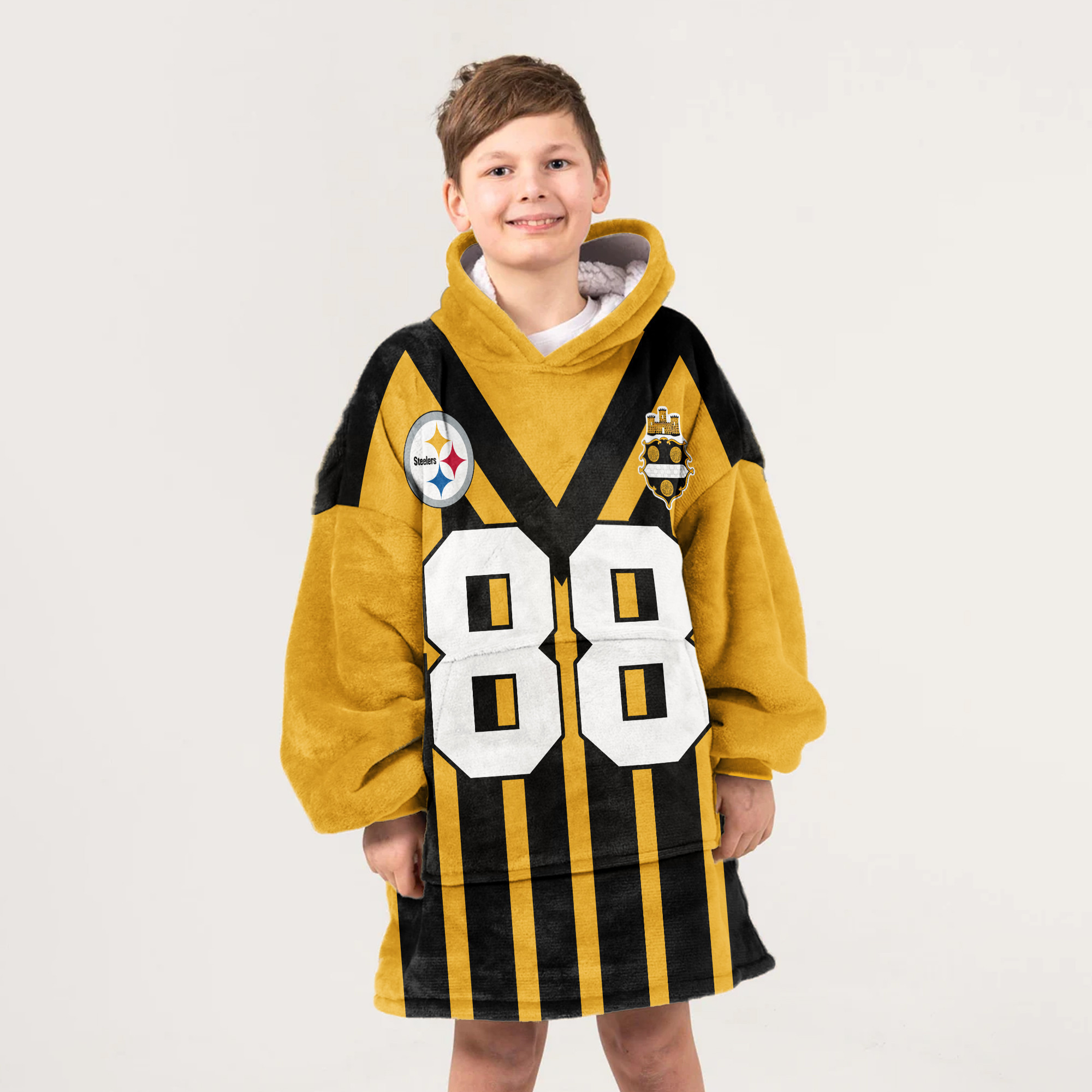Kid 88 Pittsburgh Football Unisex Blanket Hoodie