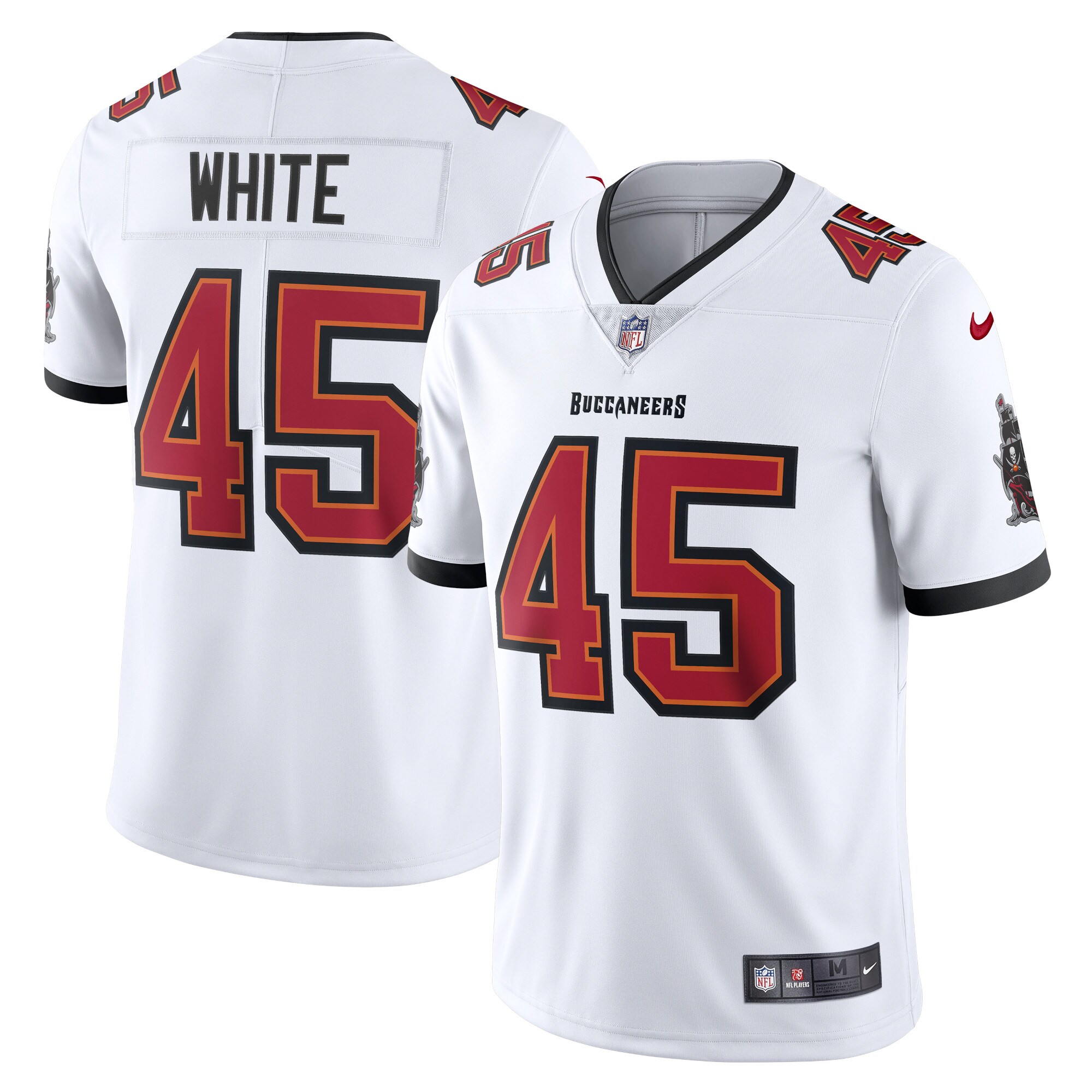 Devin White Tampa Bay Buccaneers  Vapor Limited Player Jersey - White