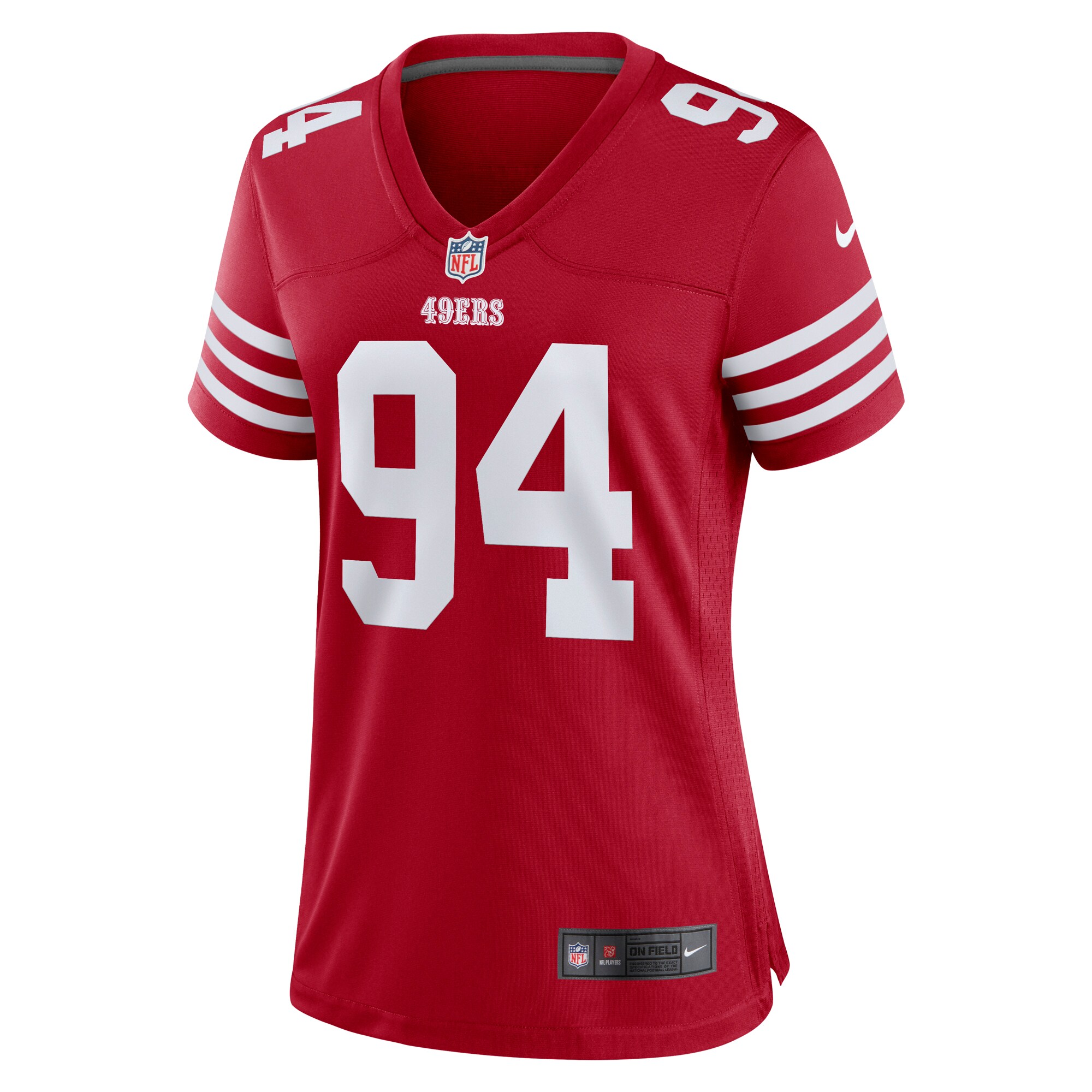 Clelin Ferrell San Francisco 49ers  Women's Game Player Jersey - Scarlet