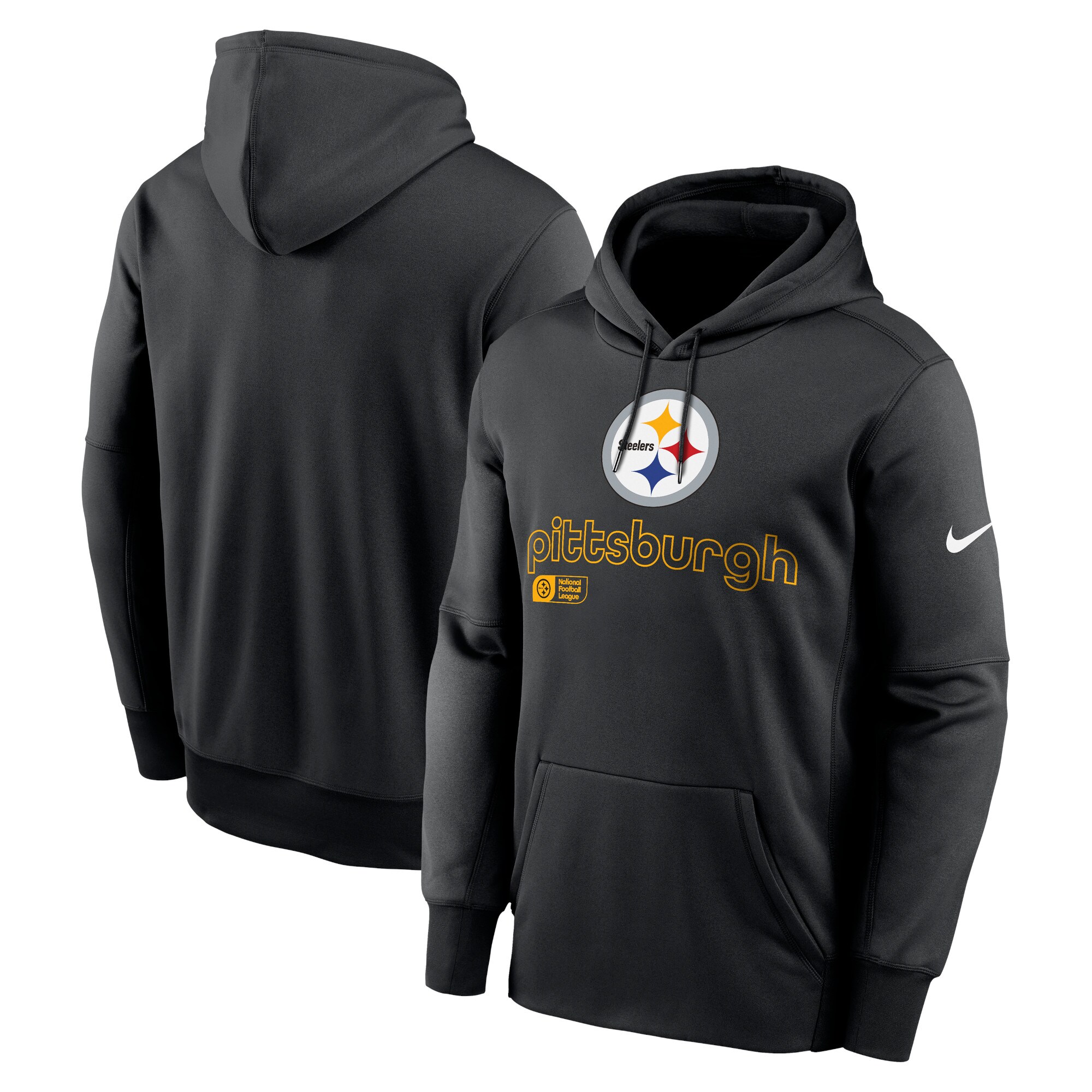 Pittsburgh Steelers Performance Pullover Hoodie - Black