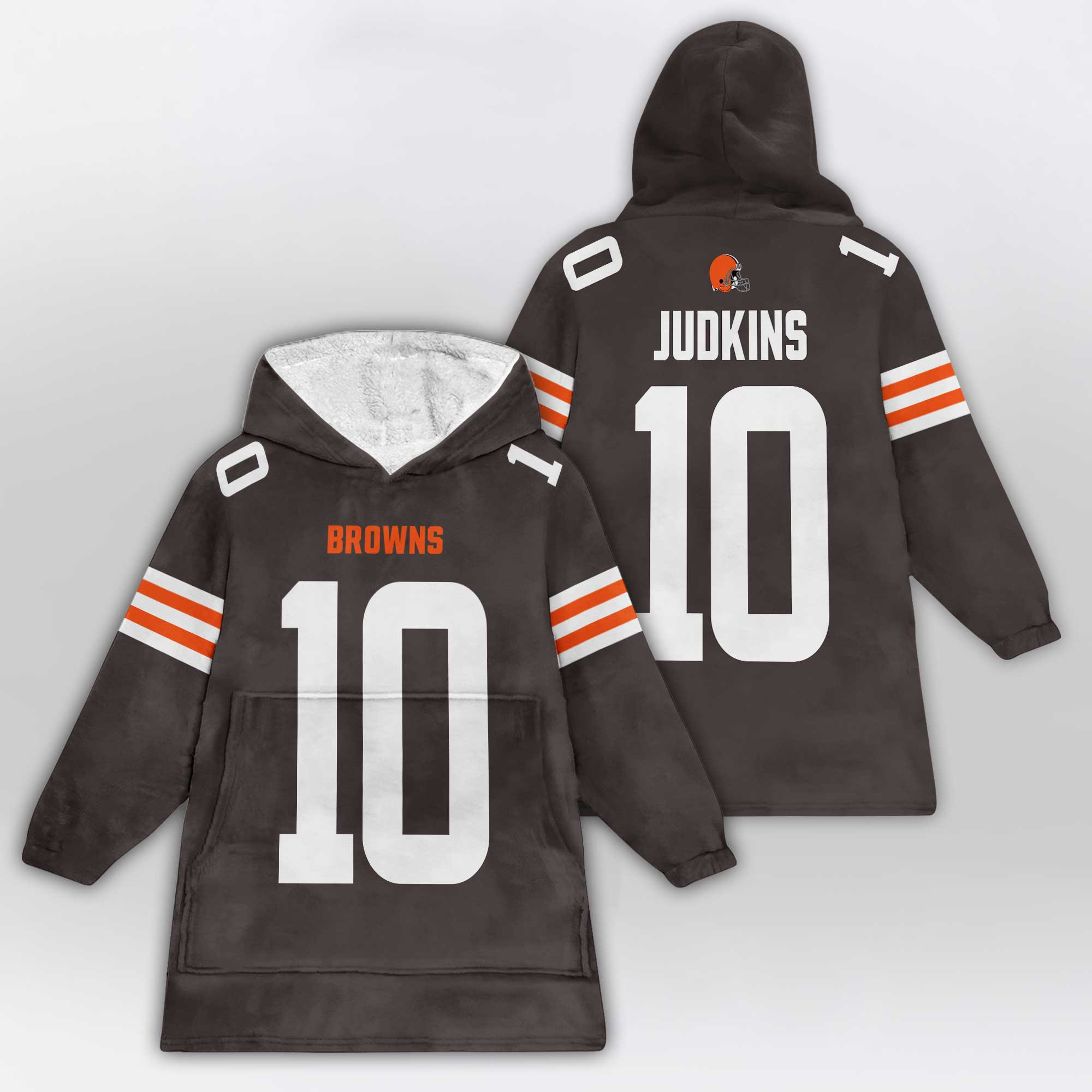 Q.J 10 Cleveland Football Unisex Blanket Hoodie
