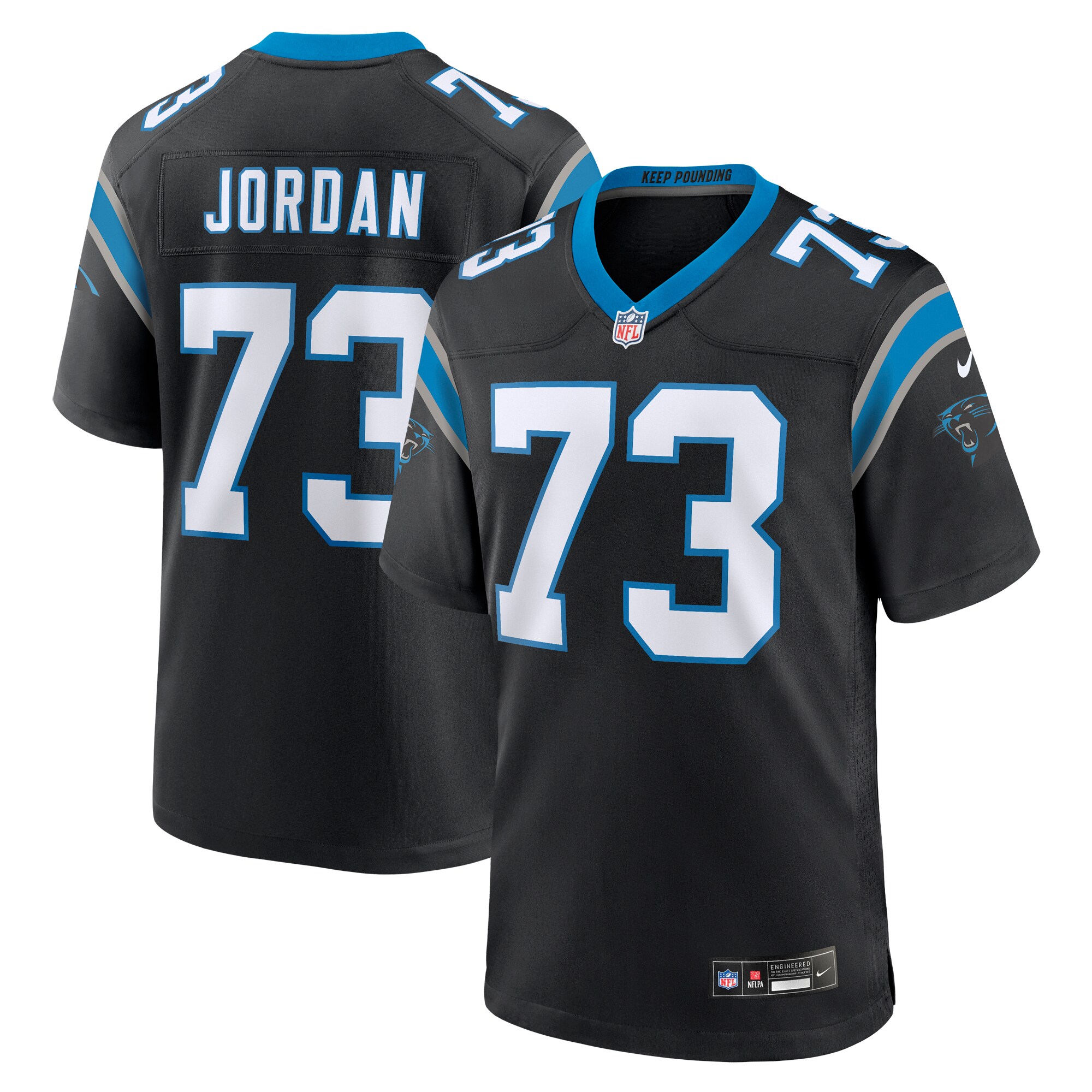 Michael  Carolina Panthers  Team Game Jersey - Black