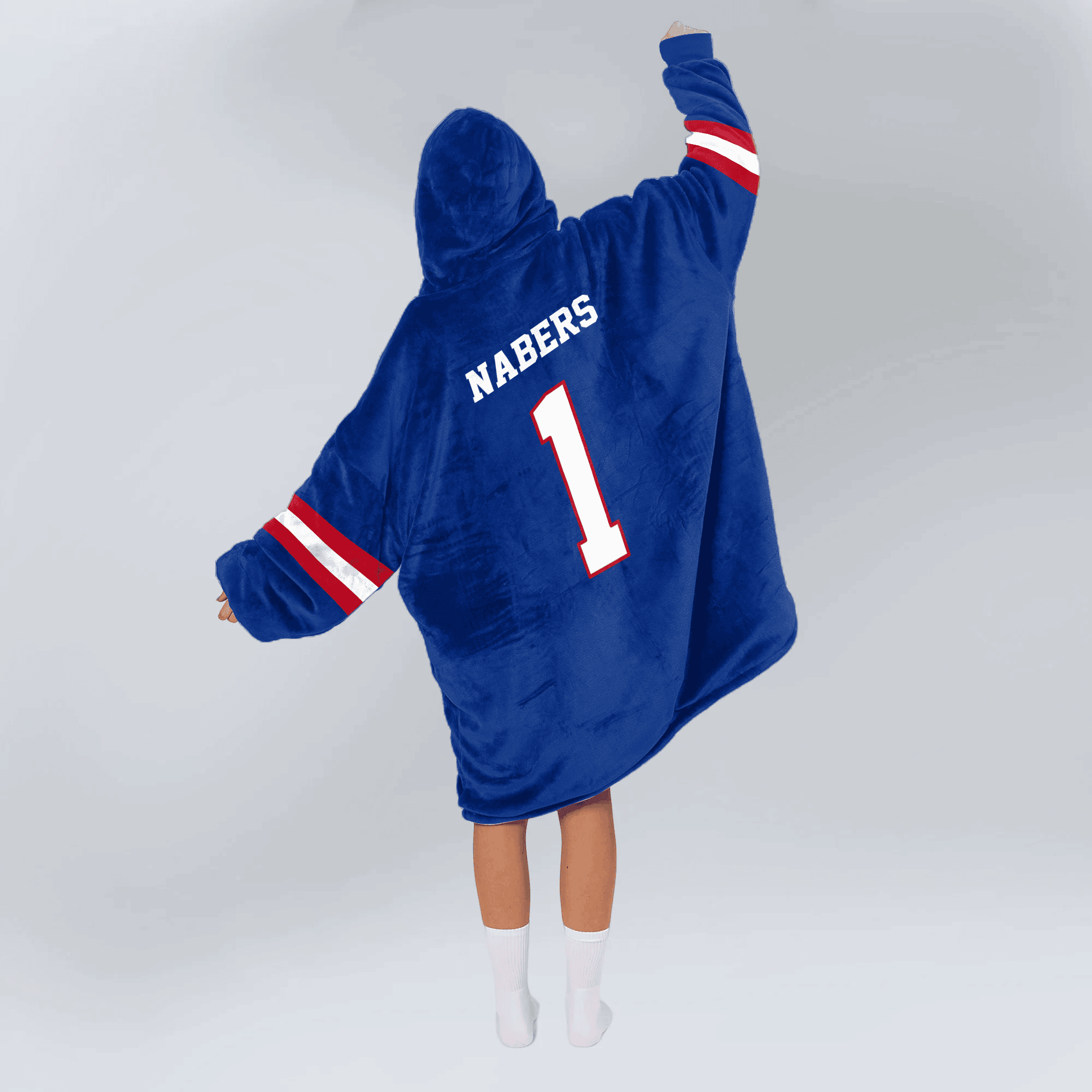 Adult MN 1 New York G Football Unisex Blanket Hoodie