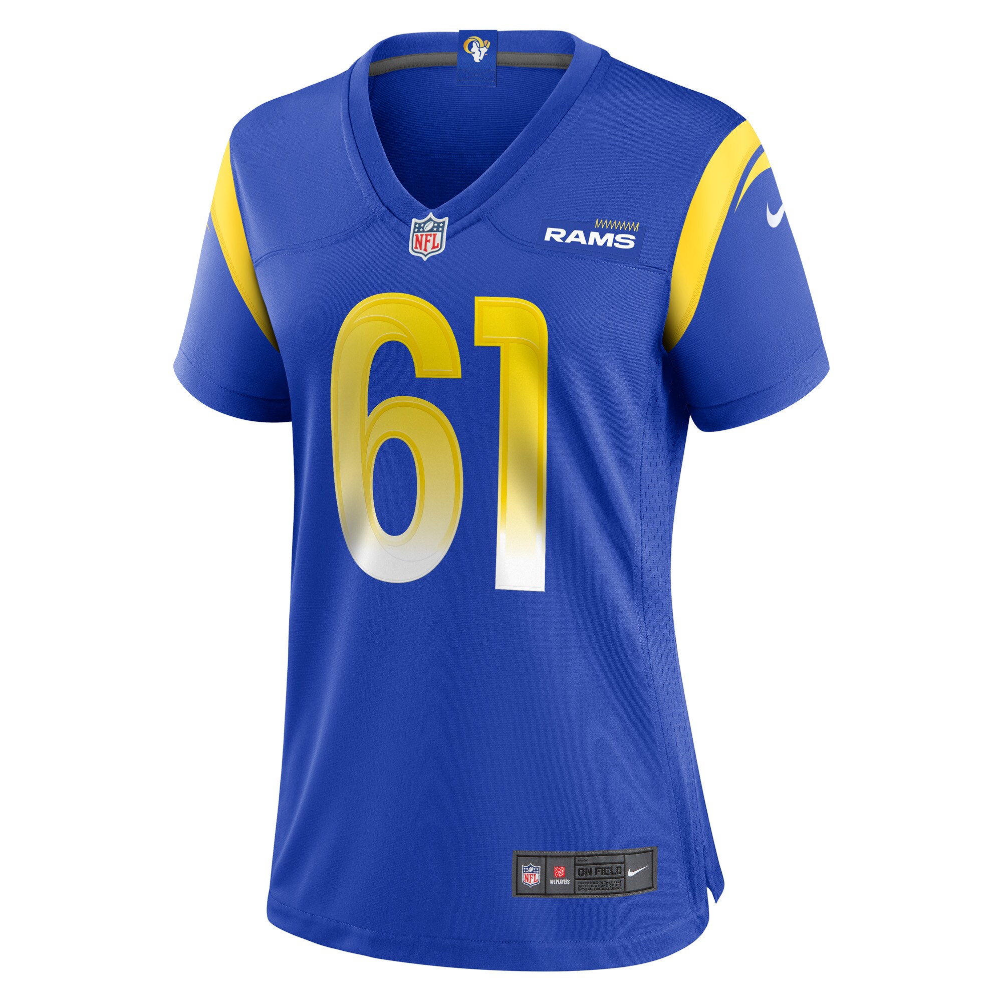 AJ Arcuri Los Angeles Rams  Women's Game Player Jersey - Royal