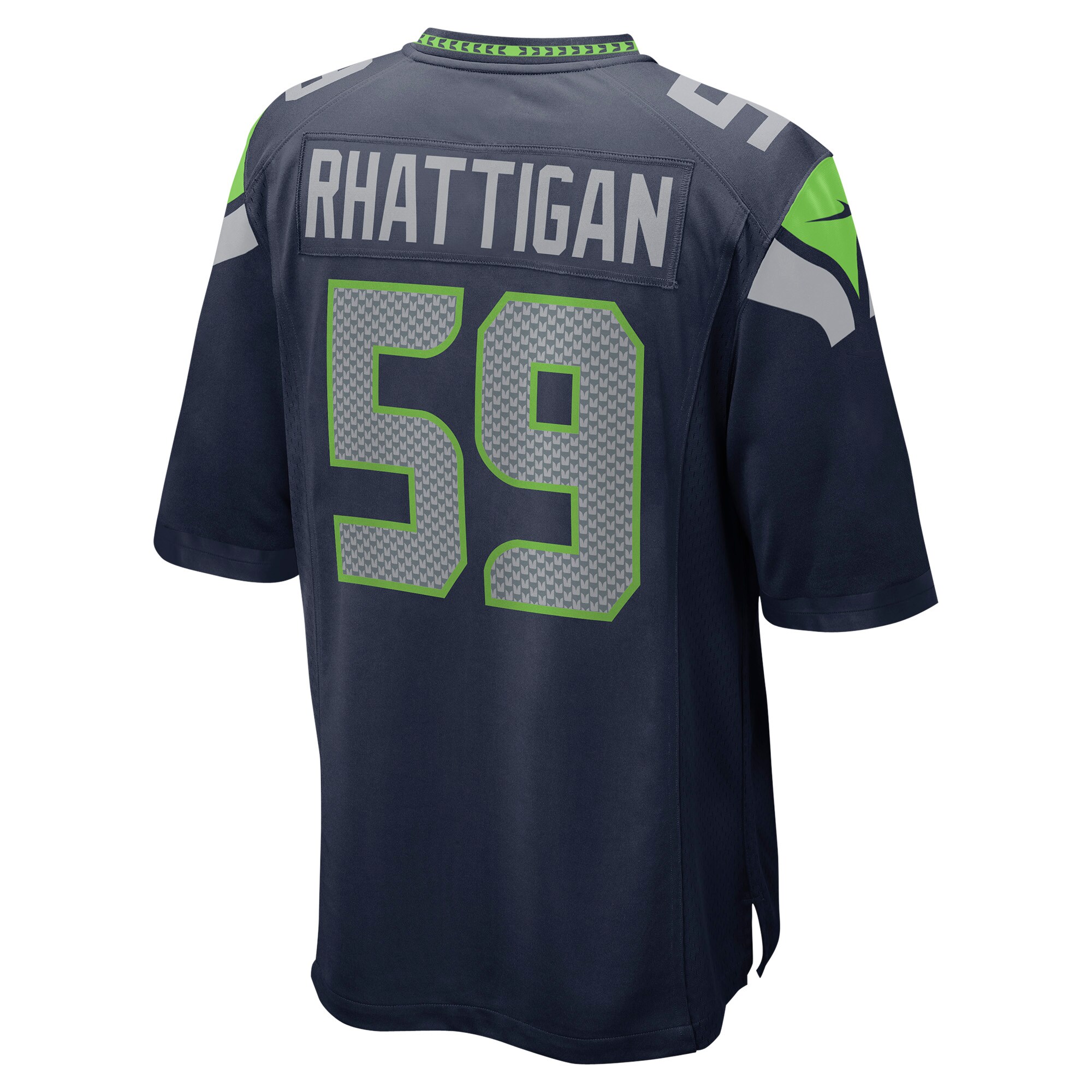 Jon Rhattigan Seattle Seahawks  Game Jersey - College Navy