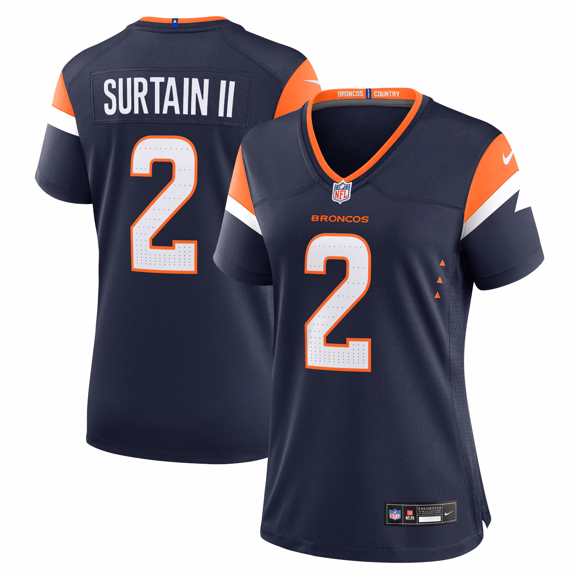 Patrick Surtain II Denver Broncos Women's Mile High Collection Alternate Game Jersey - Navy