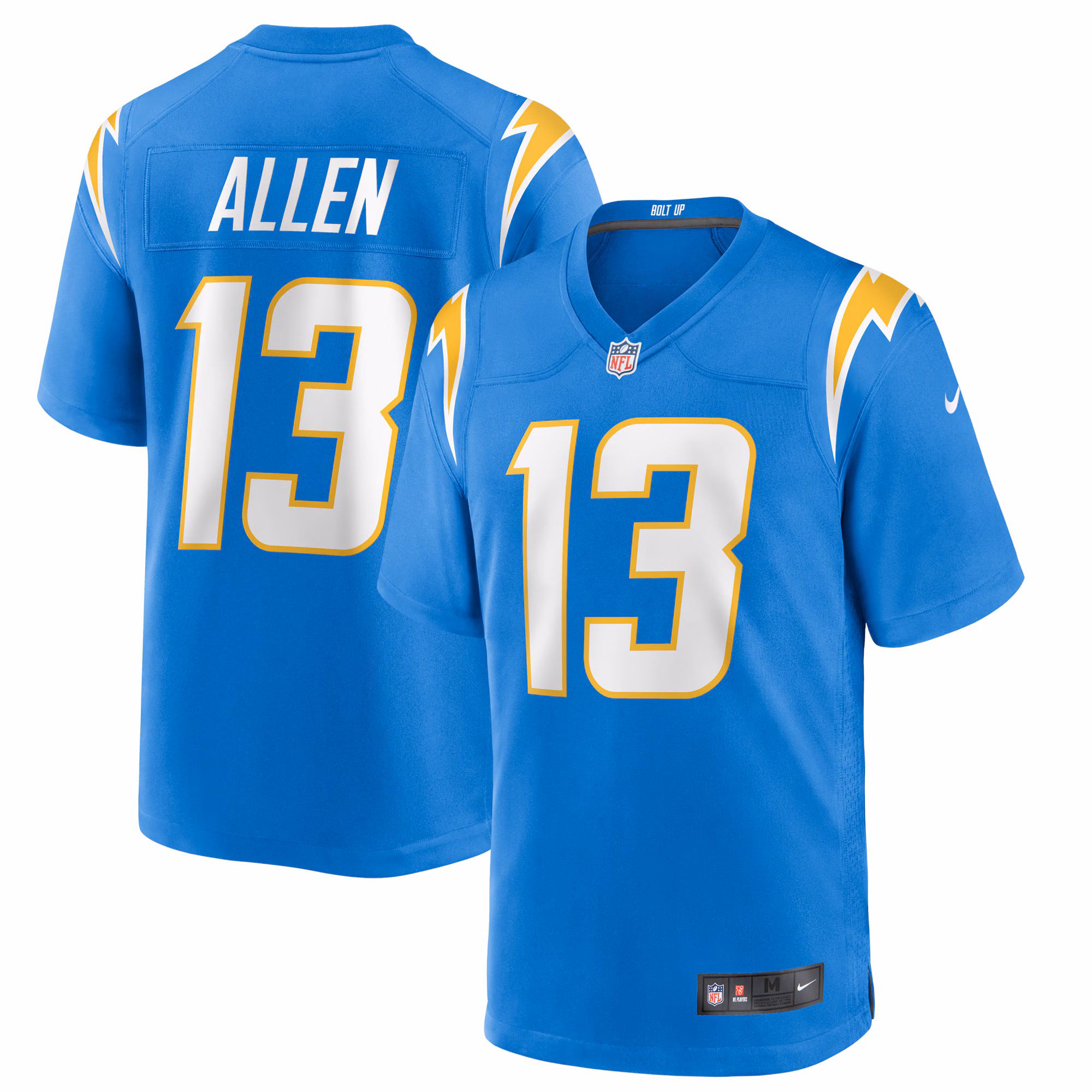 Keenan Allen Los Angeles Chargers Game Player Jersey - Powder Blue