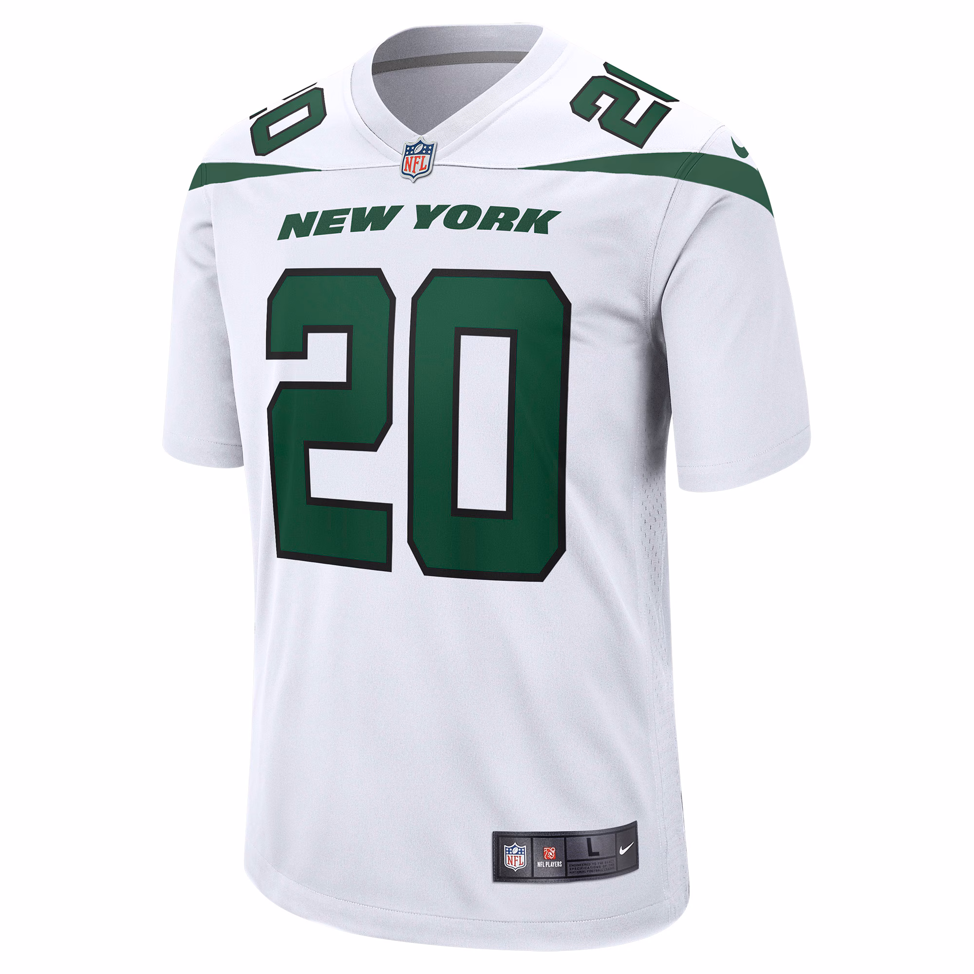 Breece Hall New York Jets Away Game Player Jersey - White