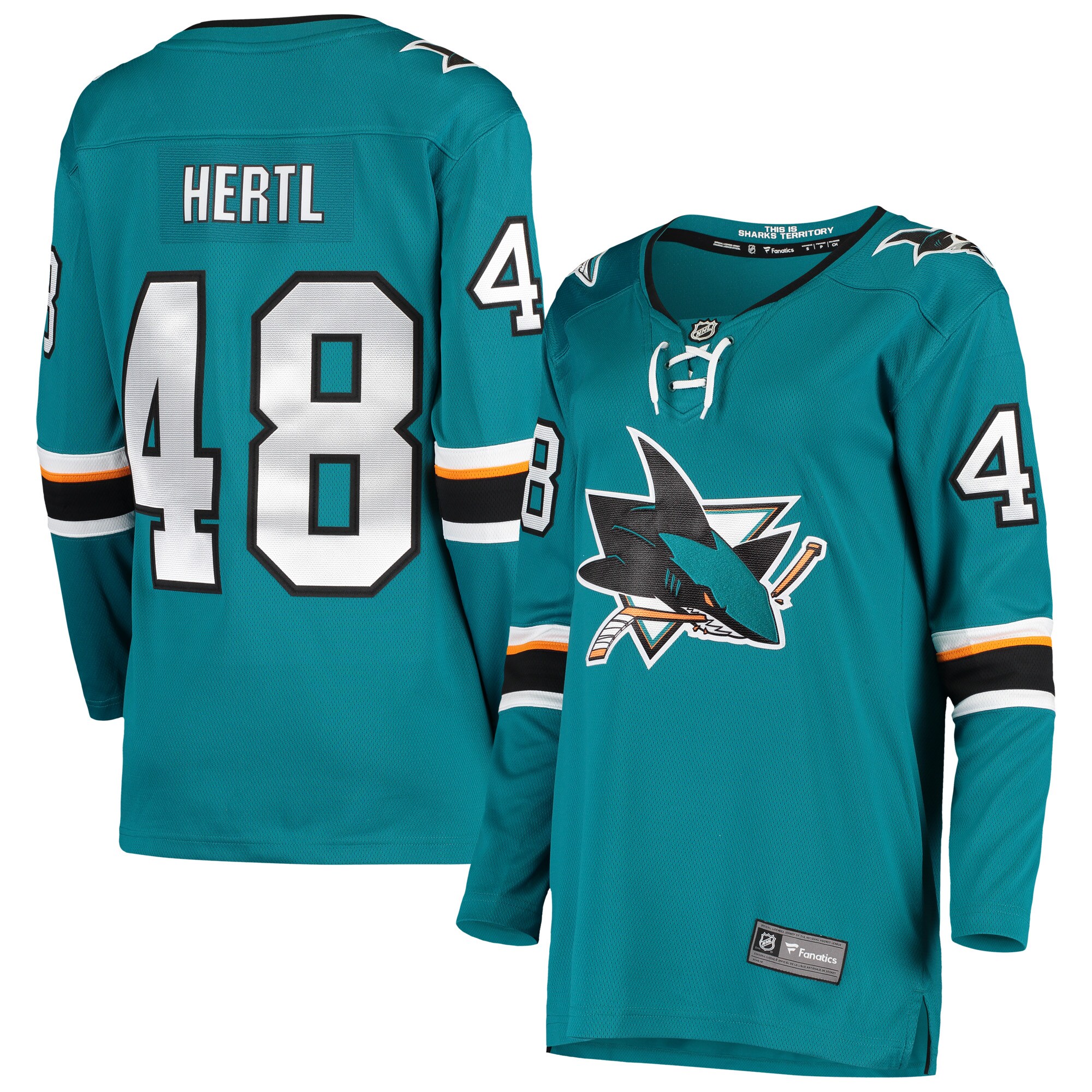 Tomas Hertl San Jose Sharks Women's Breakaway Home Player Jersey - Teal