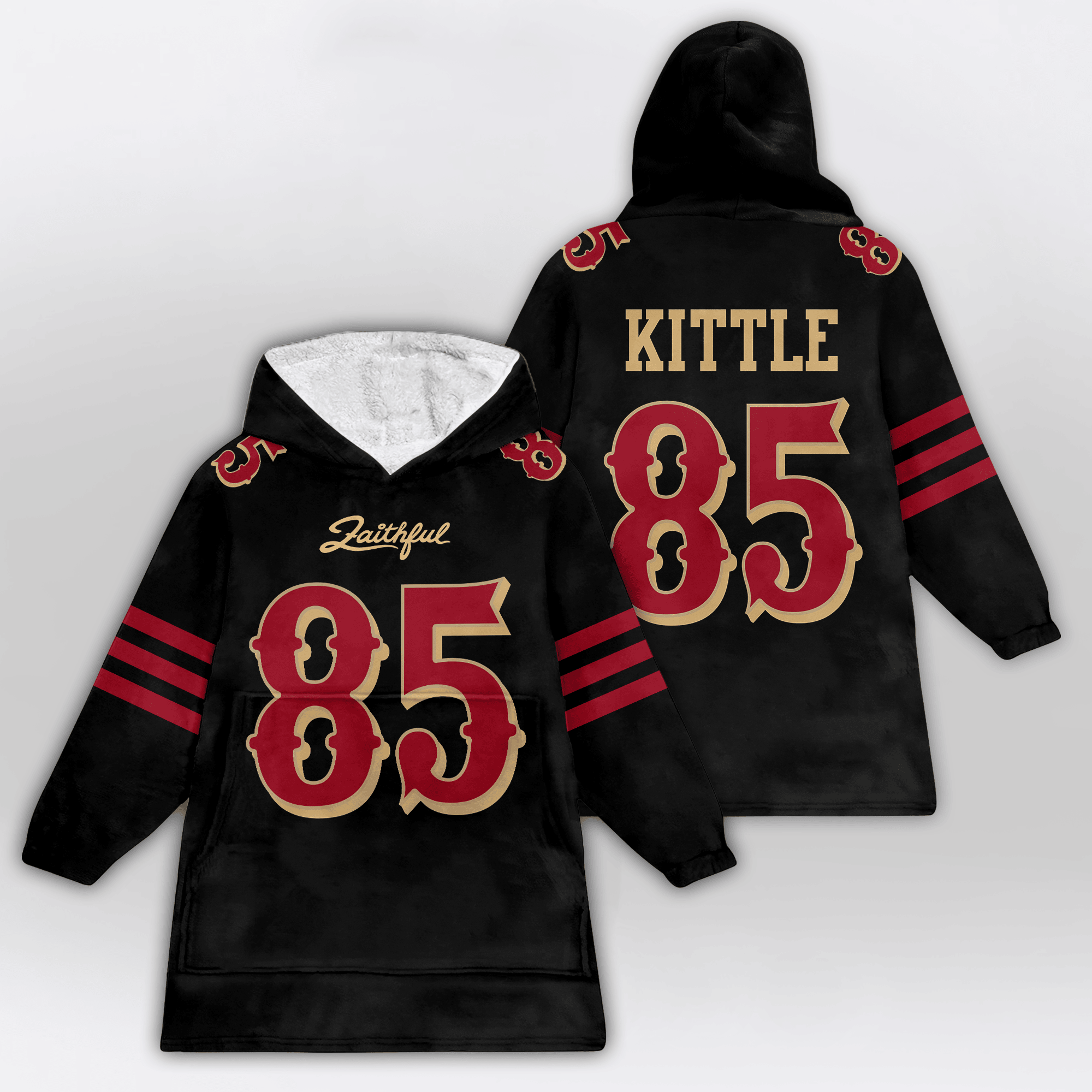 Kid G.K 85 San Francisco 49ers Football Unisex Blanket Hoodie