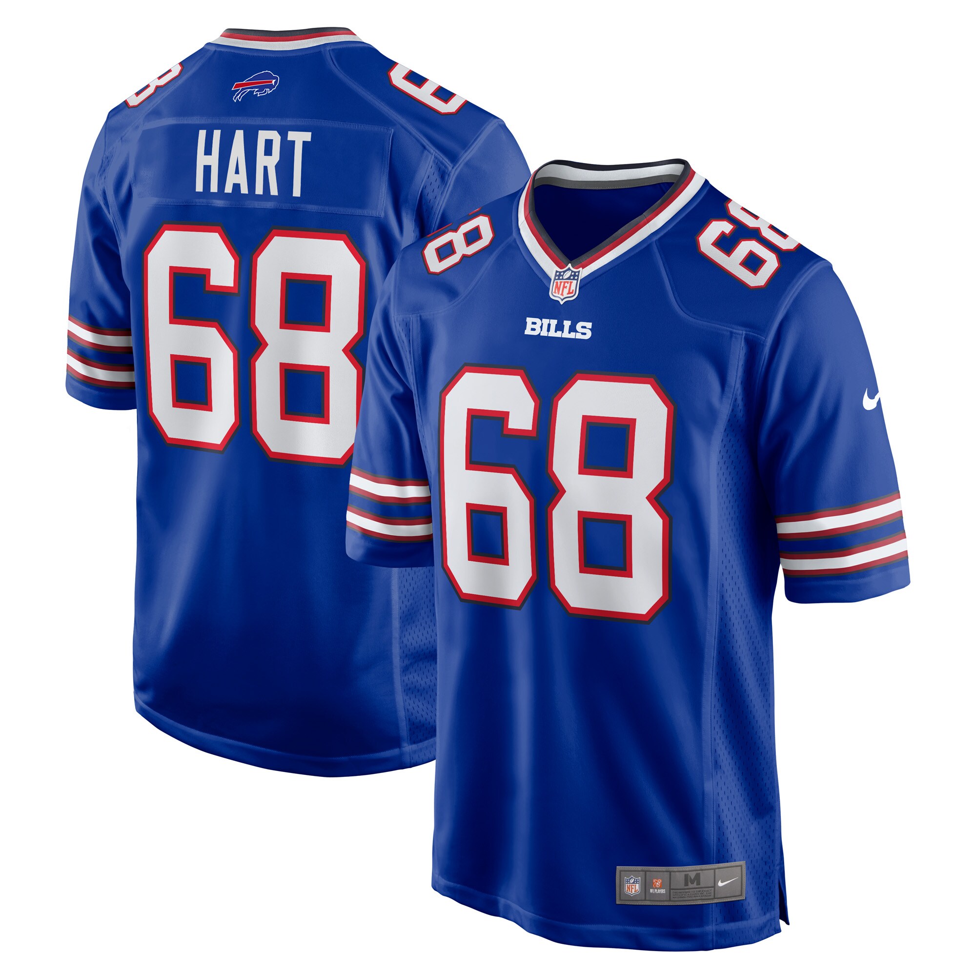 Bobby Hart Buffalo Bills  Game Jersey - Royal