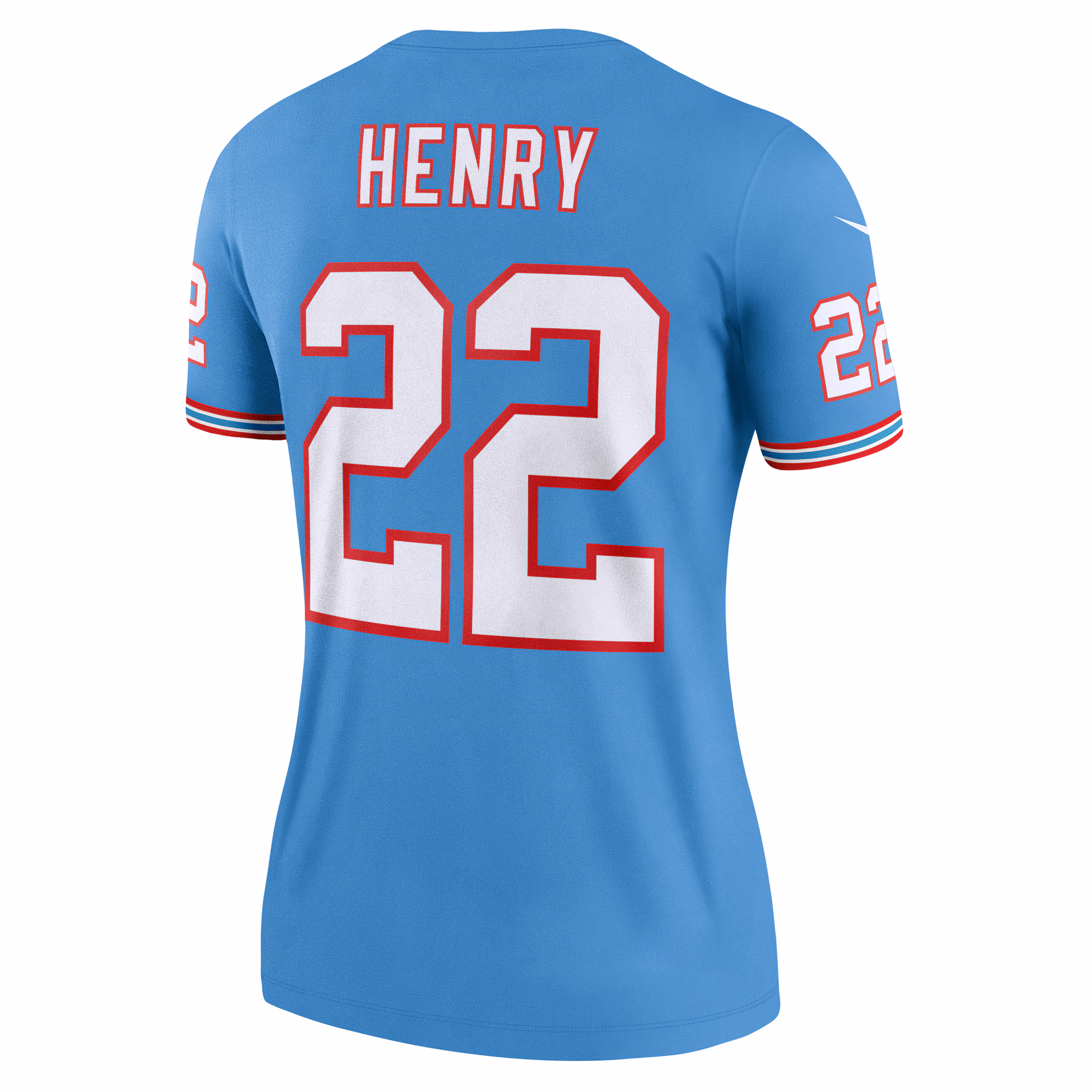Derrick Henry Tennessee Titans Women's Oilers Throwback Legend Jersey - Light Blue
