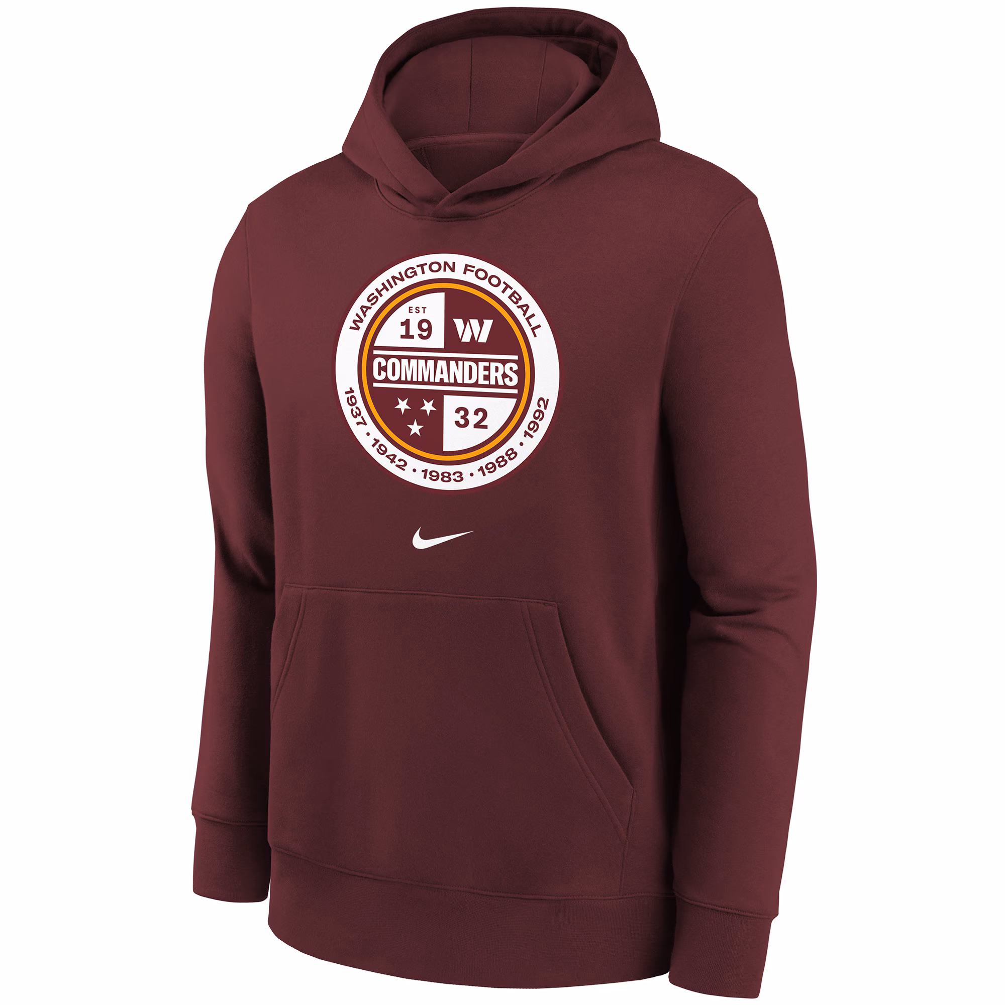 Washington Commanders Youth Alternate Logo Pullover Hoodie - Burgundy