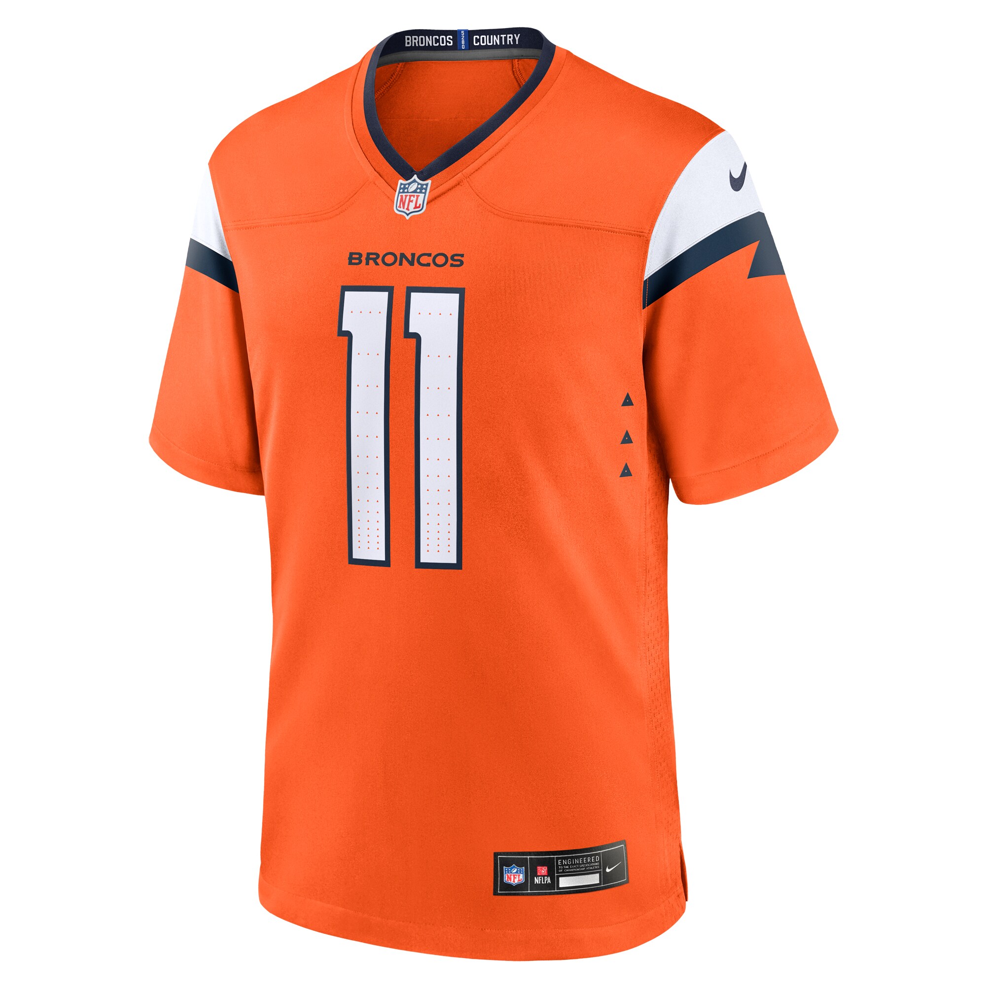 Josh Reynolds Denver Broncos Game Jersey -  Orange
