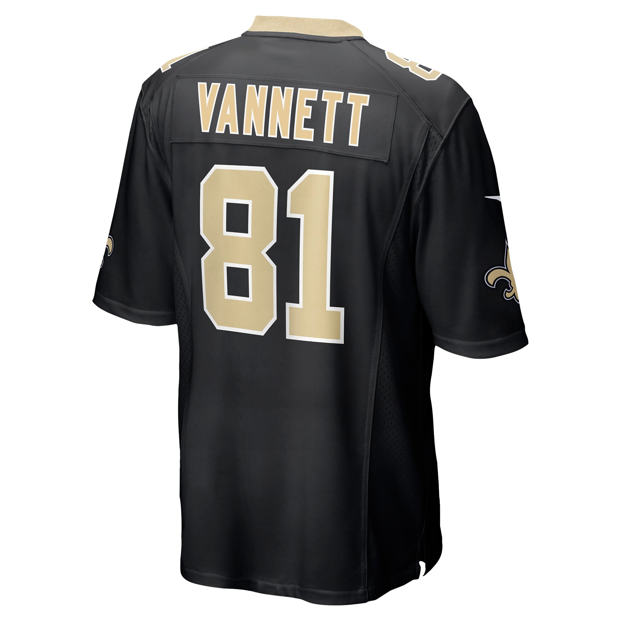 Nick Vannett New Orleans Saints Game Jersey - Black