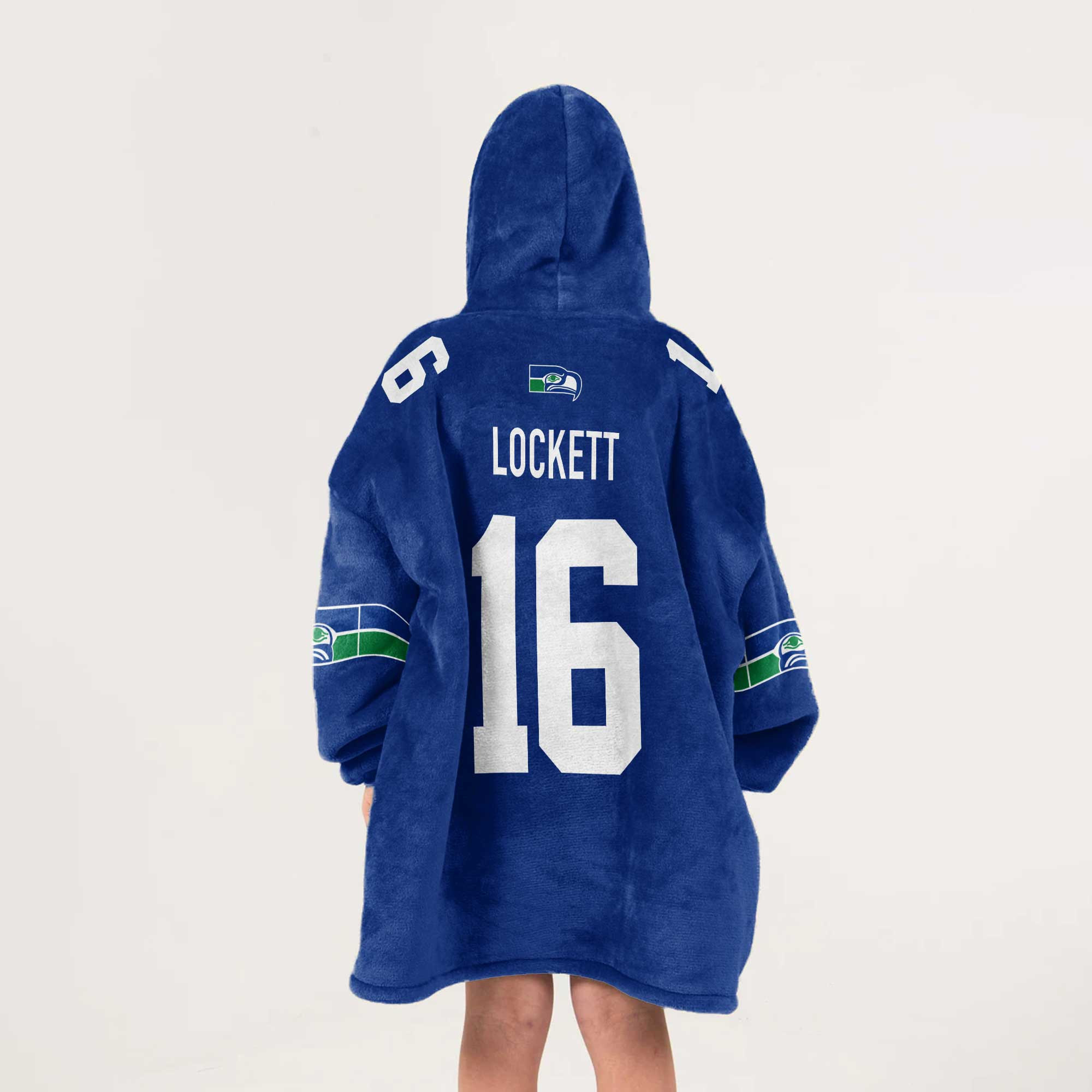 Kid 16 Seattle Football Unisex Blanket Hoodie