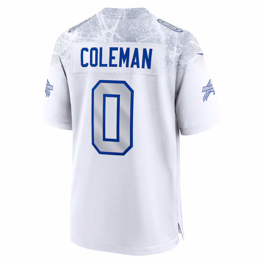 Keon Coleman #0 Buffalo Bills 2025 Rivalries Collection Game Jersey - White