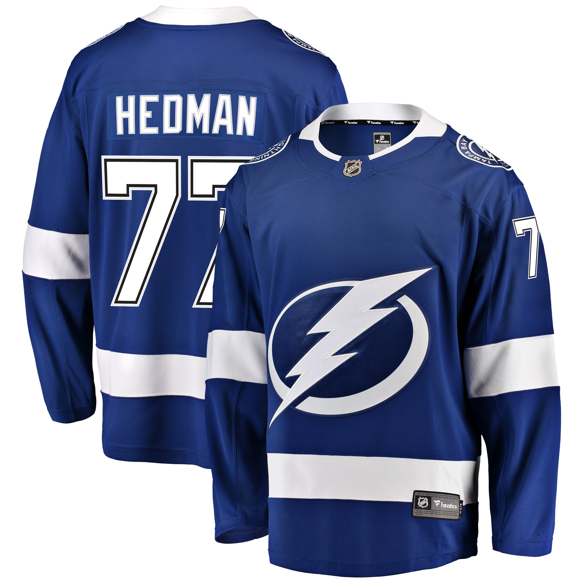 Victor Hedman Tampa Bay Lightning Home Premier Breakaway Player Jersey - Blue