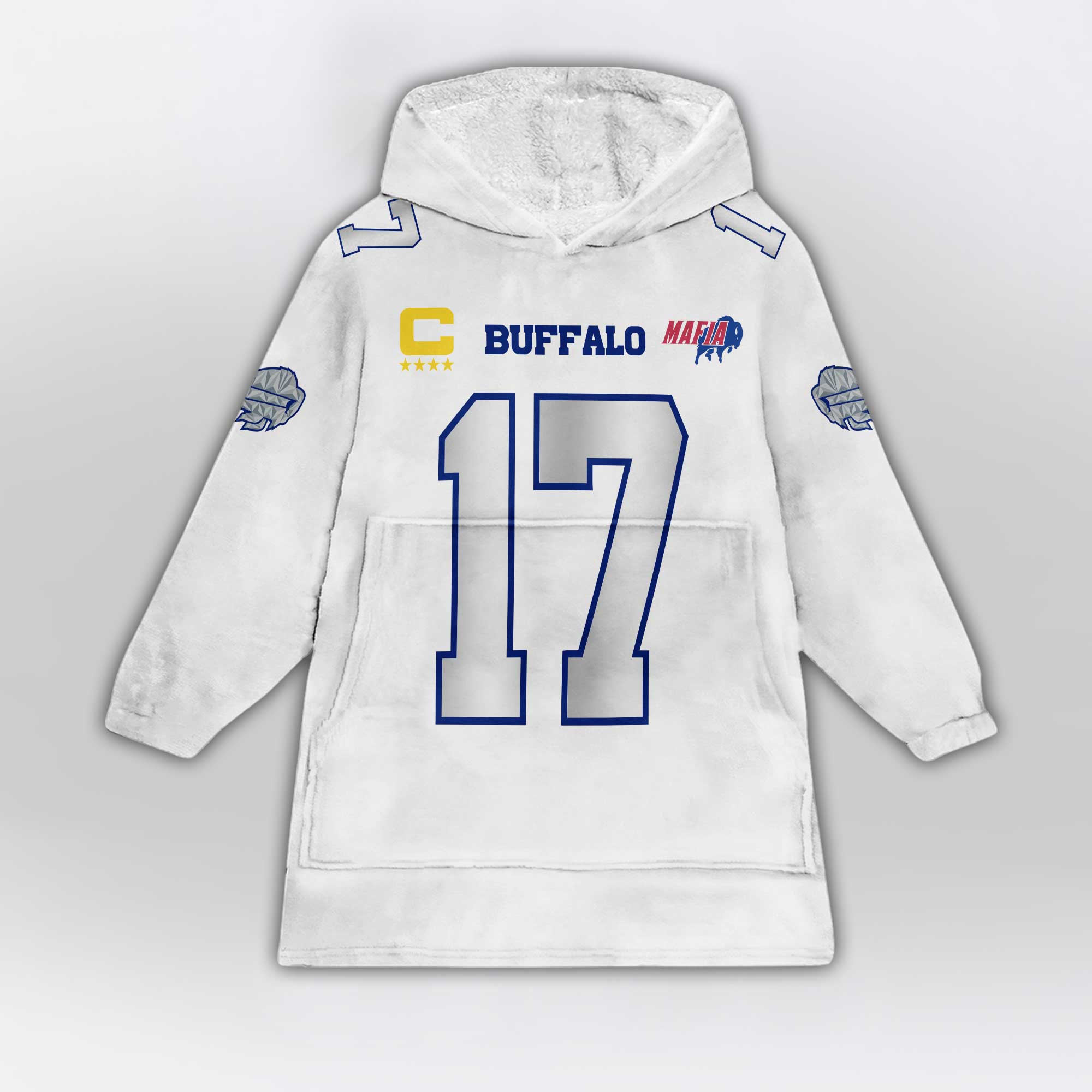 Kid Mafia J.A 17 Buffalo Football Unisex Blanket Hoodie