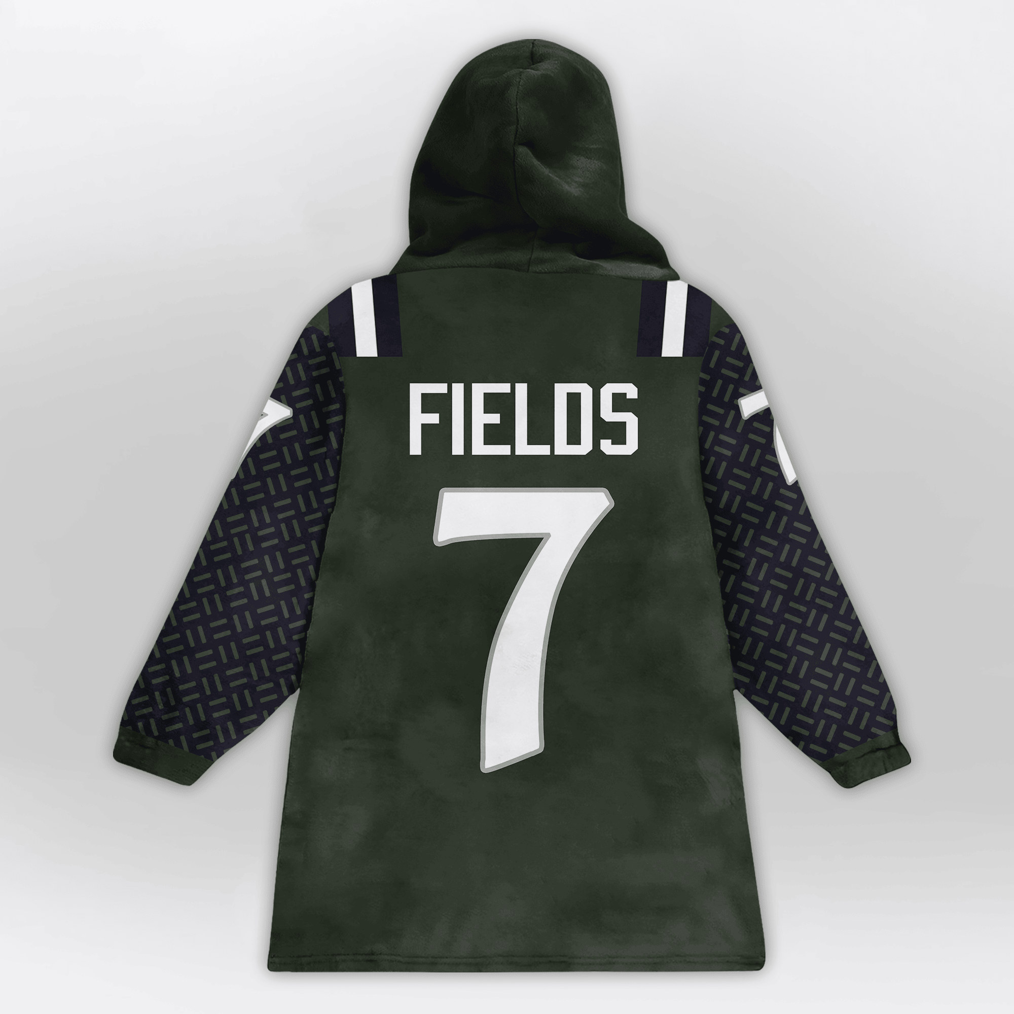 Adult J.F 7 New York J Football Unisex Blanket Hoodie