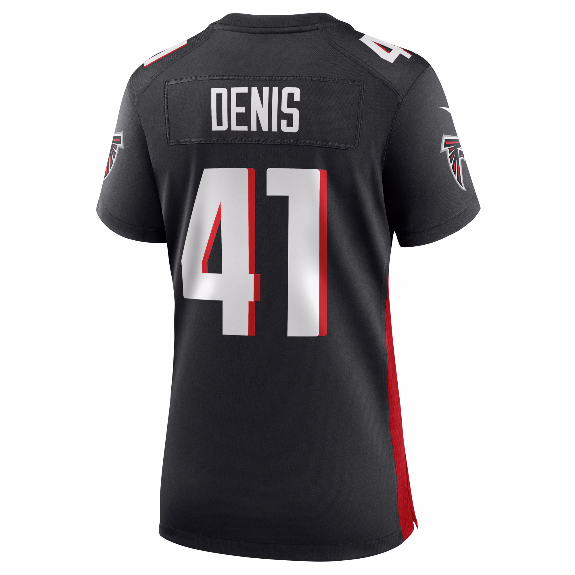 Lukas Denis Atlanta Falcons Women's  Game Jersey -  Black